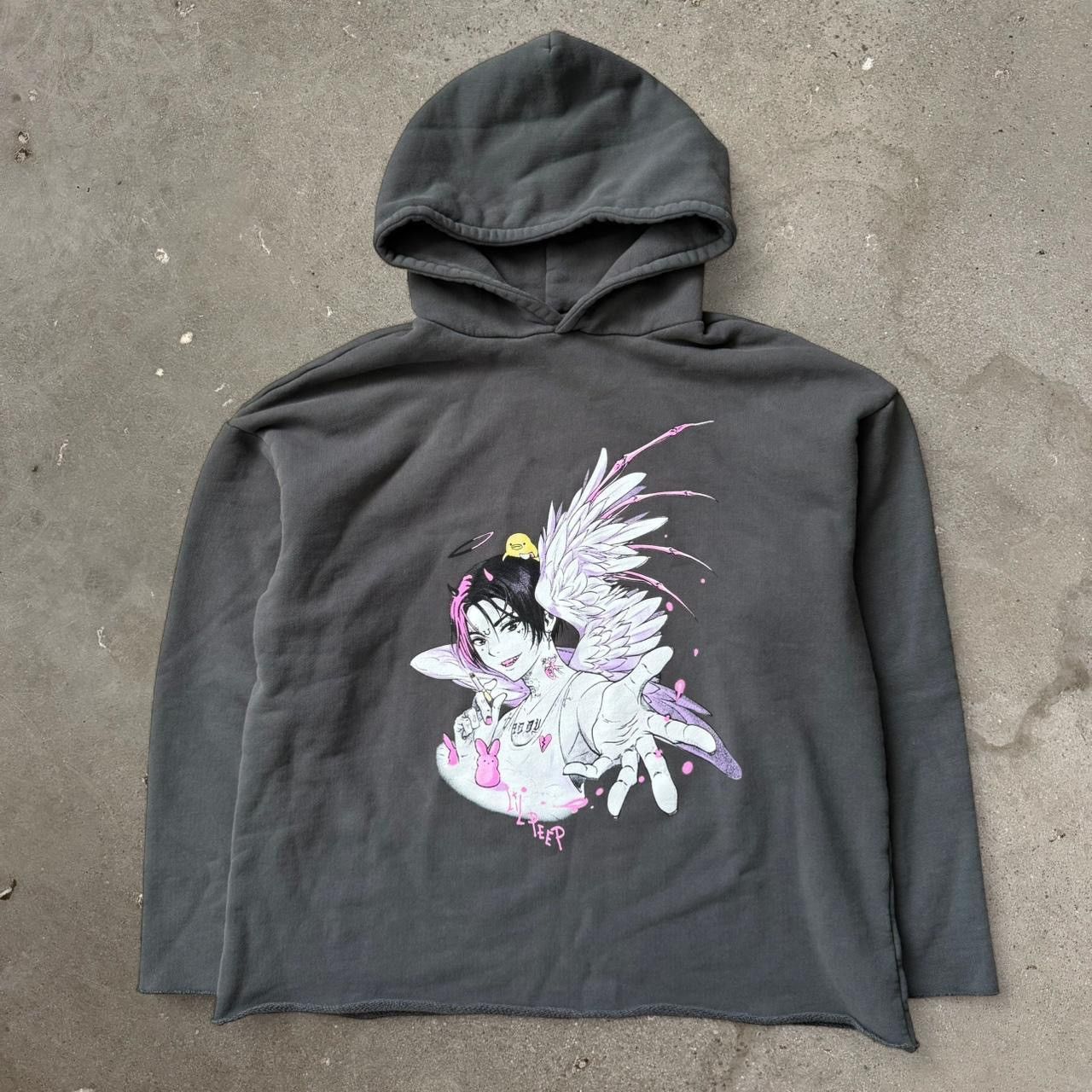 Lil Peep Rose in Good Faith Lil Peep Grey Boxy Oversized Hoodie Size US L / EU 52-54 / 3 - 1 Thumbnail