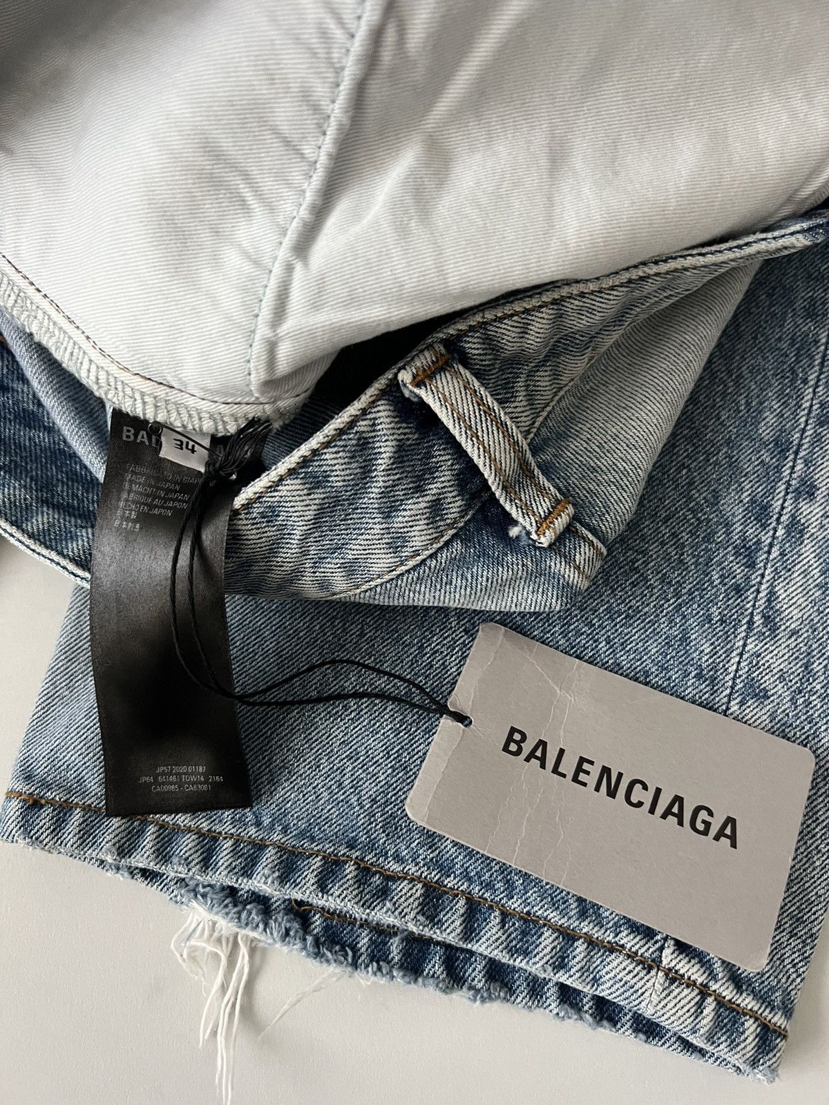 Balenciaga Balenciaga Distressed Ripped Logo Lined Jeans Size US 34 / EU 50 - 7 Thumbnail