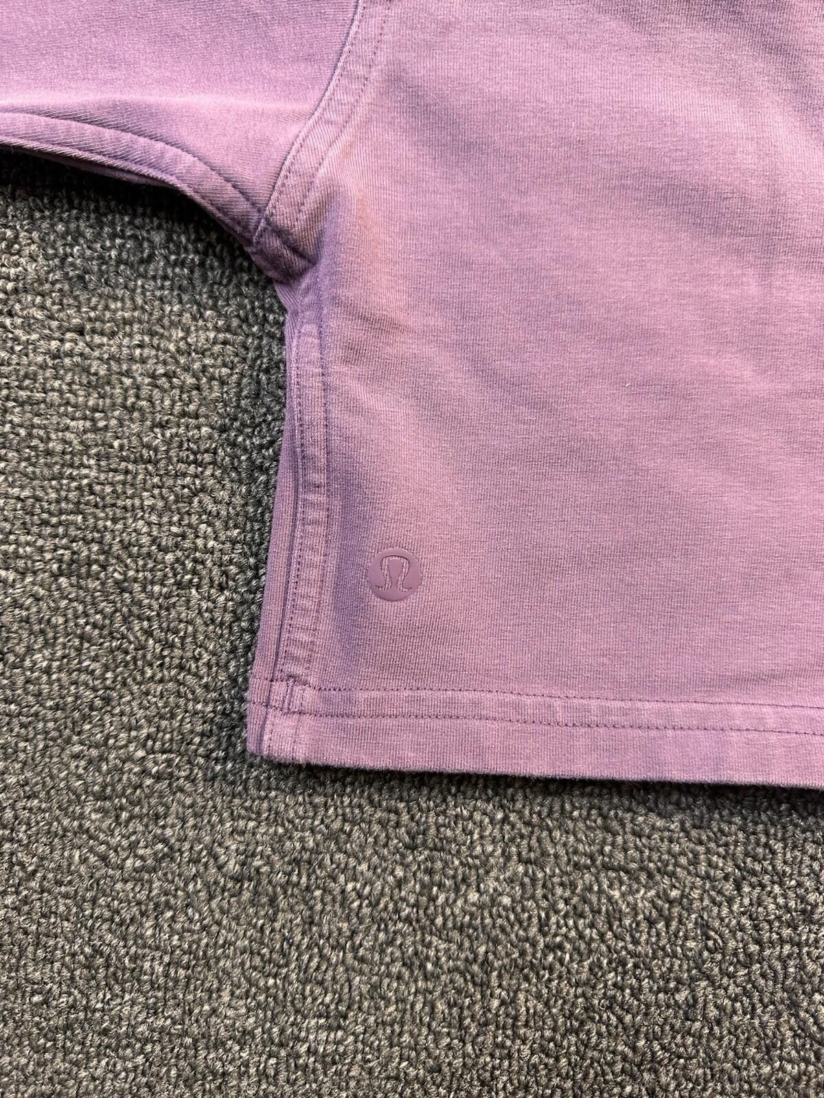 Lululemon Lululemon Plum Cropped Crew Neck Sweatshirt, Sz 14 Size XL / US 12-14 / IT 48-50 - 6 Thumbnail