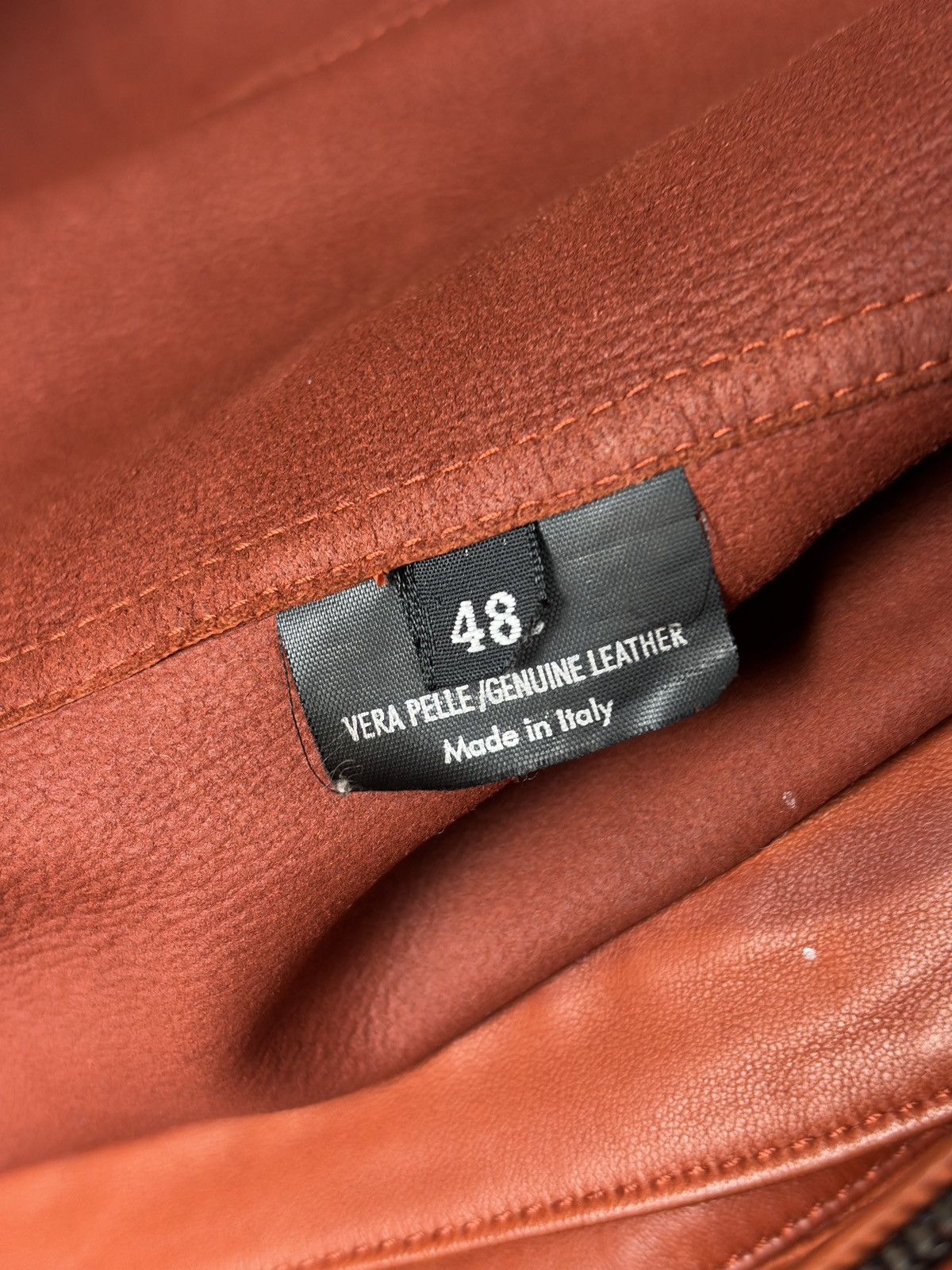Gucci Gucci Tom Ford Double Zip Rider Leather Jacket Orange Size US M / EU 48-50 / 2 - 11 Thumbnail