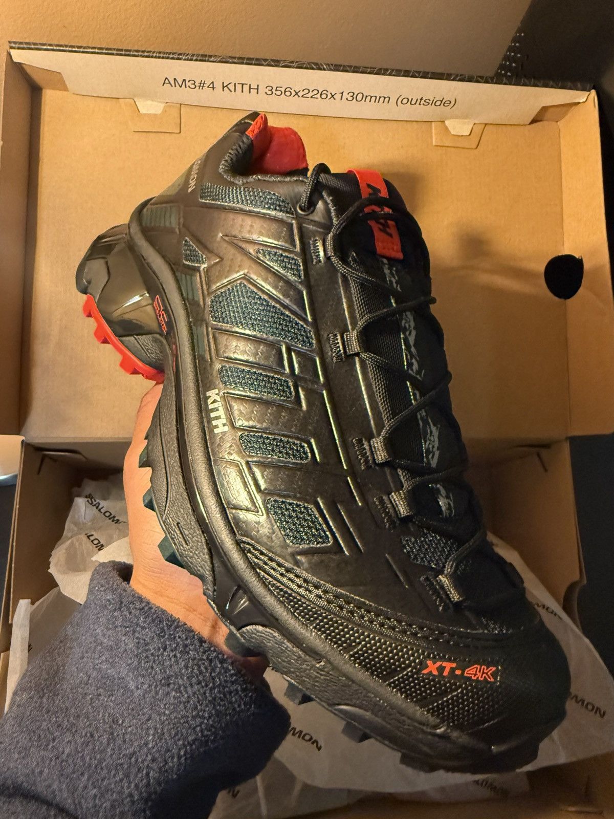 Kith × Salomon Salomon XT-4K Kith Kithmas Black Size US 9 / EU 42 - 7 Thumbnail