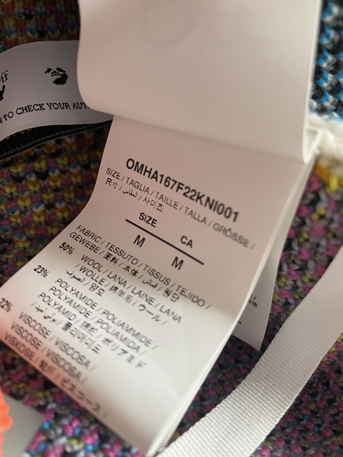 Off-White Off-White Graffiti Knit Hoodie Size Medium Size US M / EU 48-50 / 2 - 9 Thumbnail