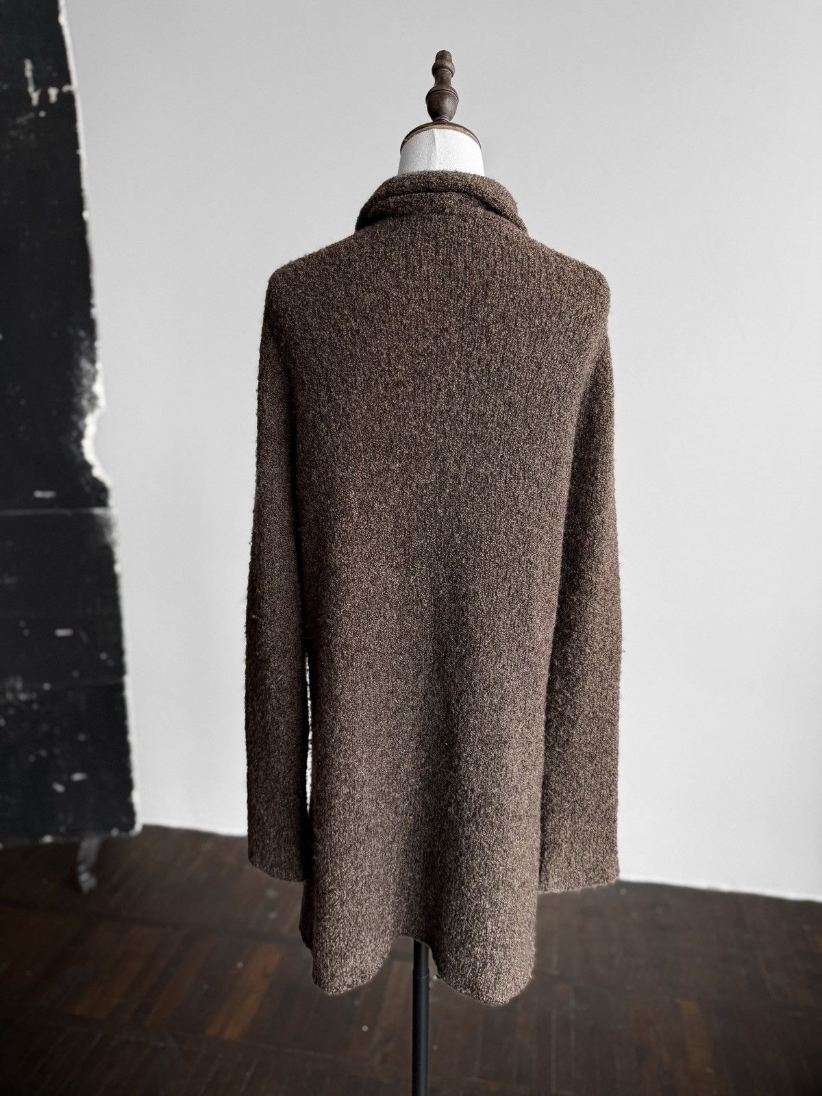 Other Daniels Womens Brown Wool Knit Long Cardigan Open Front Cozy Size L / US 10 / IT 46 - 2 Thumbnail