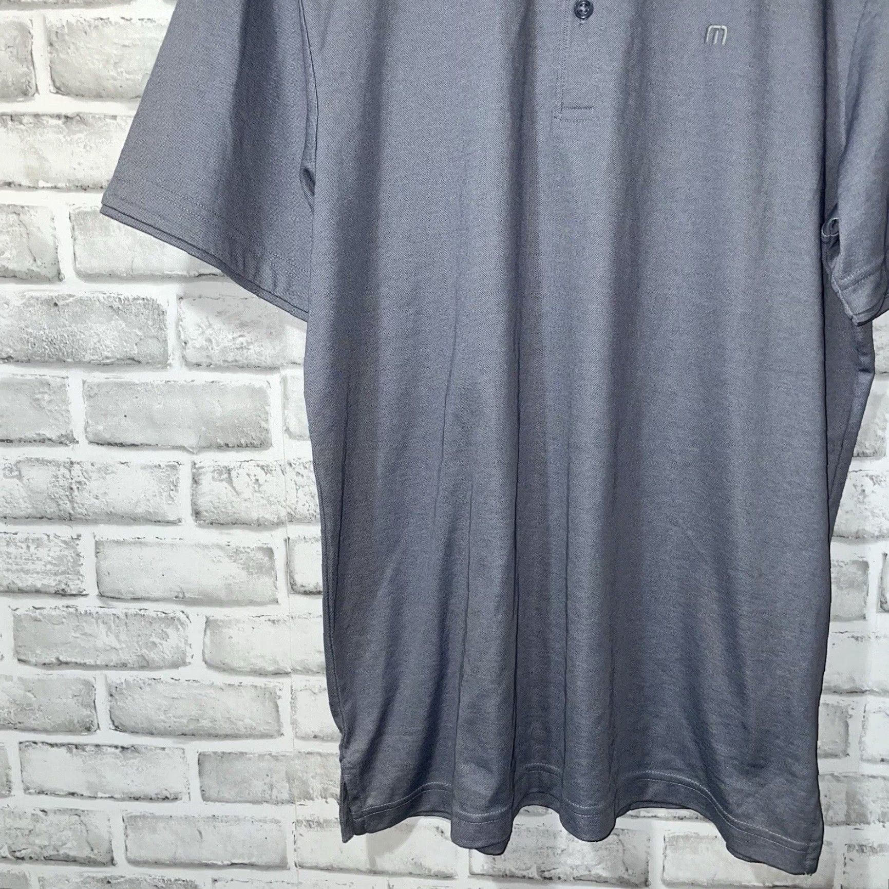 TravisMathew Travis Mathew Polo Shirt Mens L Gray Pima Cotton Blend Shirt Size US L / EU 52-54 / 3 - 3 Thumbnail