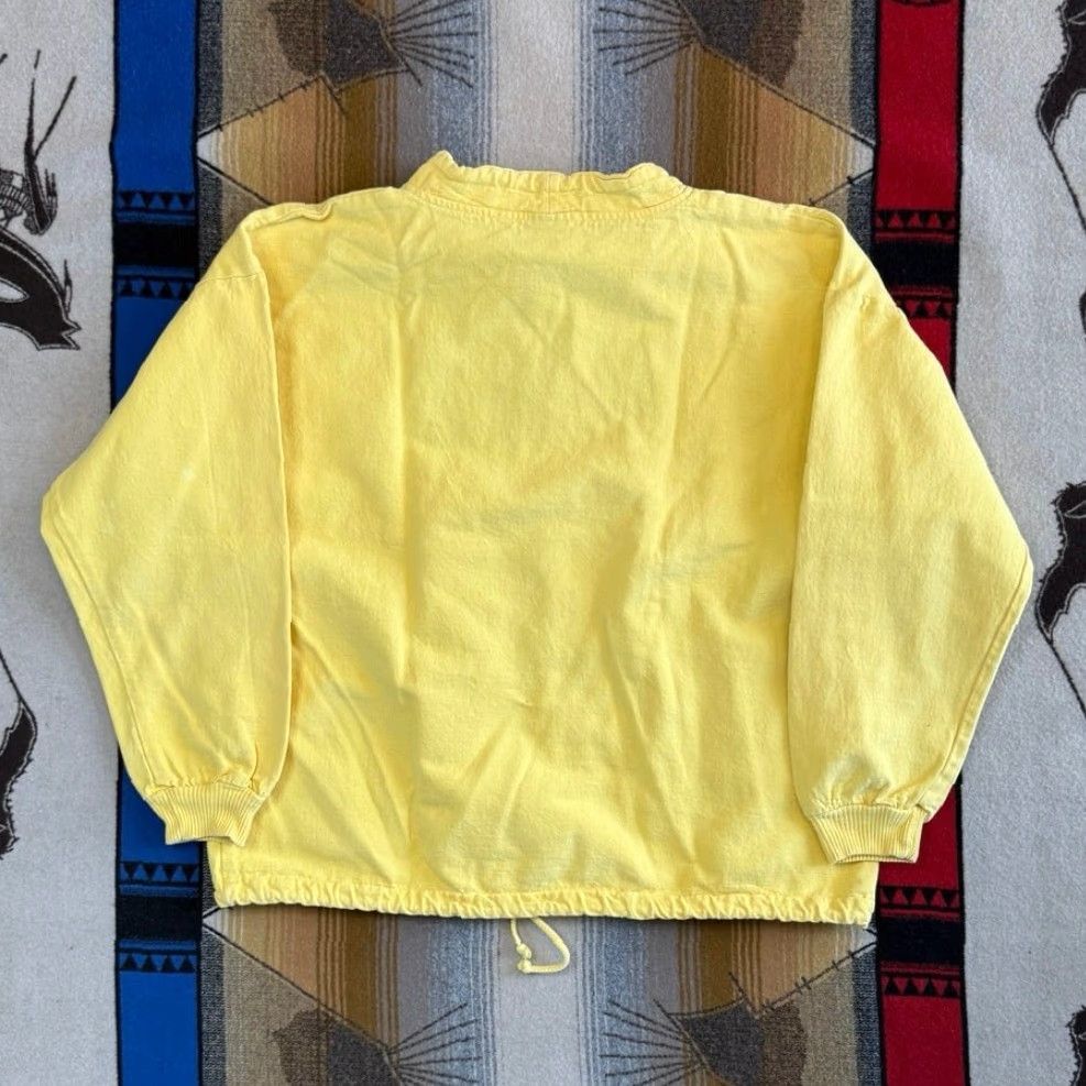 VINTAGE Ogunquit Maine Embroidered Sweatshirt 2XL Women’s 90s Flowers Pullover Sweatshirt Yellow Women