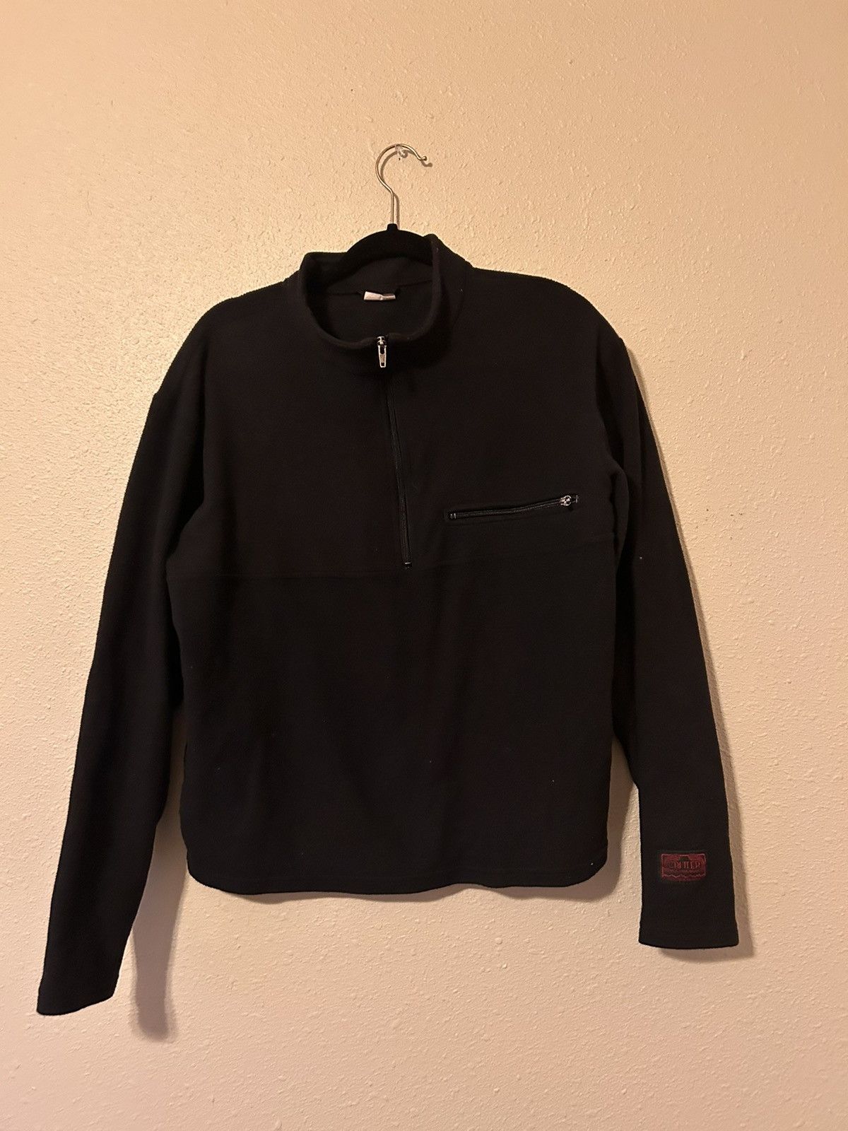 Vintage Mens Boxy Cropped Fleece Quarter-Zip Pullover Size US S / EU 44-46 / 1 - 1 Thumbnail