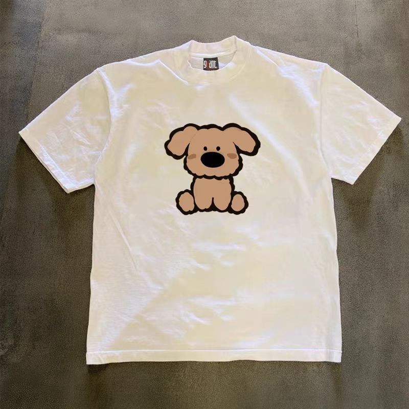 Japanese Brand American street casual retro cartoon puppy print t-shirt Size US M / EU 48-50 / 2 - 1 Thumbnail