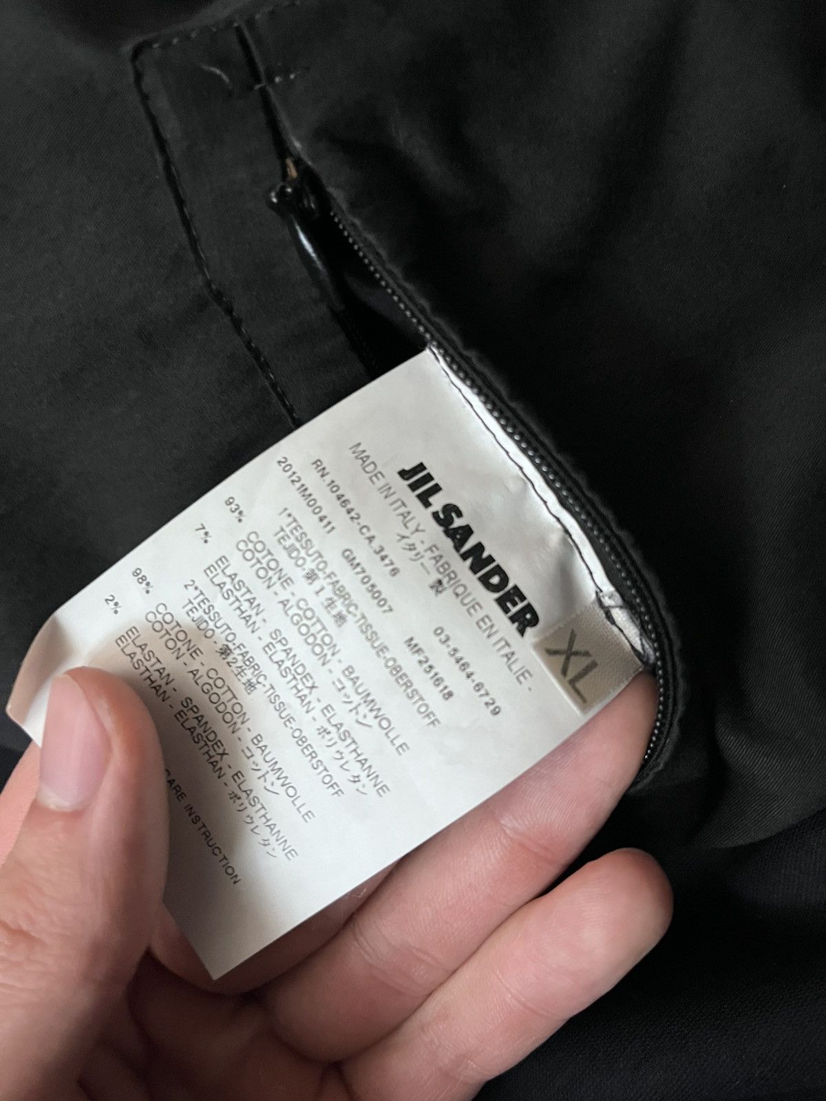 Jil Sander Jil Sander by Raf Simons cotton light jacket black Size US XL / EU 56 / 4 - 9 Thumbnail