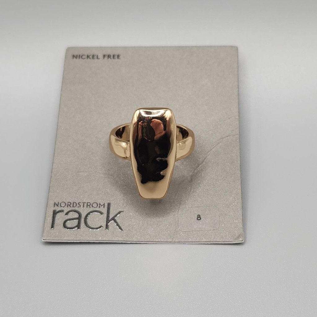 Designer Nordstrom Rack Gold-Tone Ring Size 8 Size ONE SIZE - 1 Thumbnail
