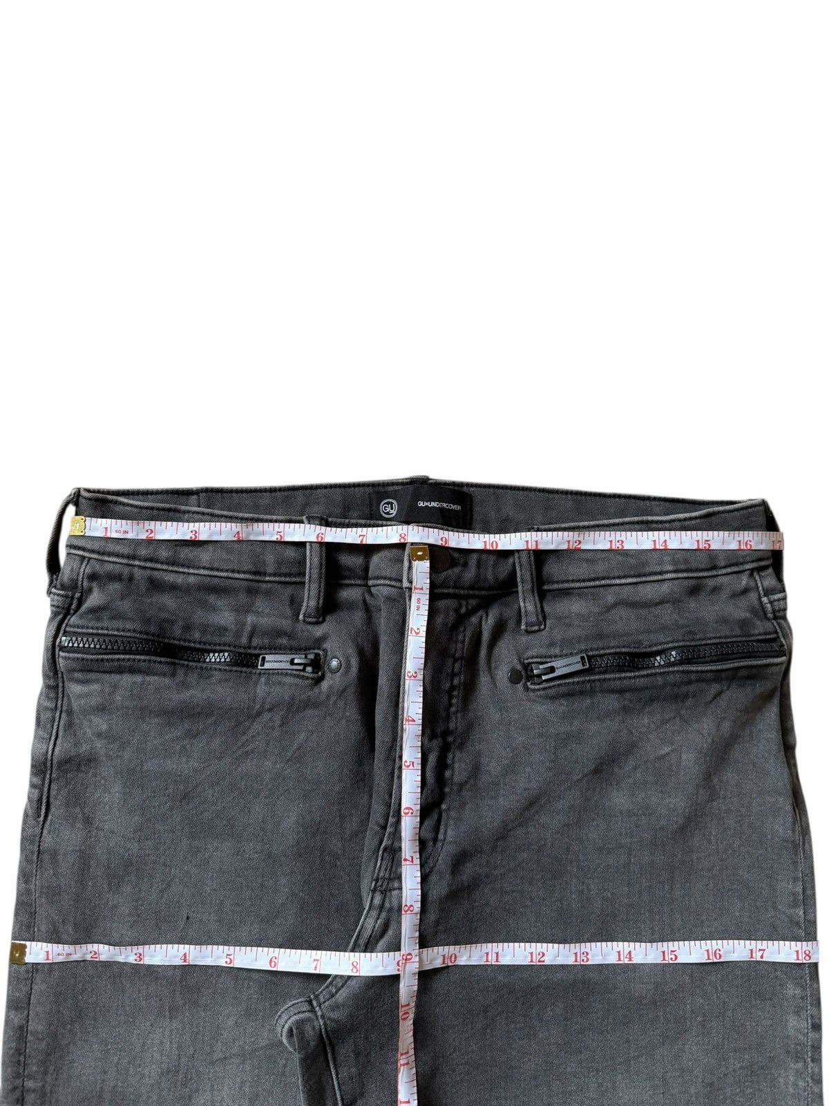 GU × Undercover Vintage Gu X Undercover Tactical Distressed Jeans Size US 33 - 6 Thumbnail