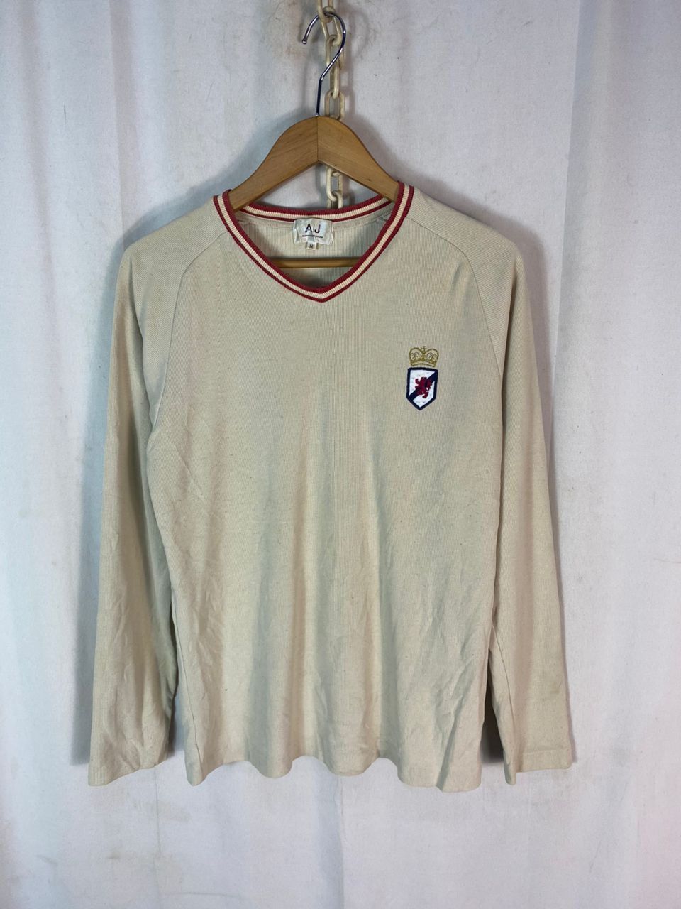 Alexander Julian Alexander Julian embroidered logo vneck long sleeve shirt Size US S / EU 44-46 / 1 - 1 Thumbnail