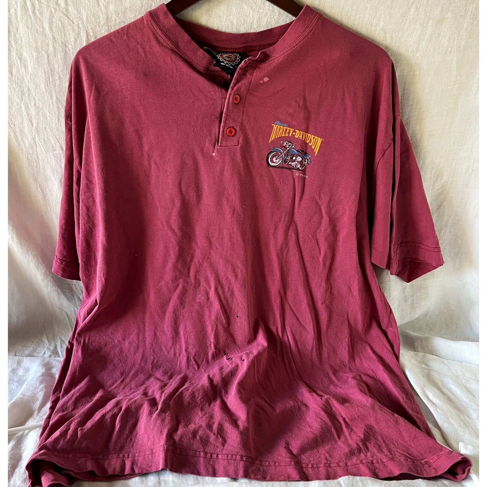 Harley Davidson Vintage Official Harley-Davidson Tee Shirt Size XL Size US XL / EU 56 / 4 - 2 Thumbnail