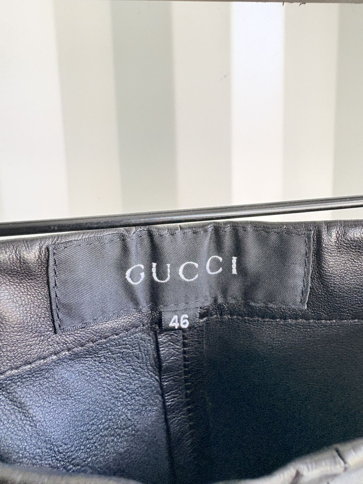 Gucci Leather Drawstring Pants Ankle Zip Tom Ford Era Size US 32 / EU 48 - 6 Thumbnail
