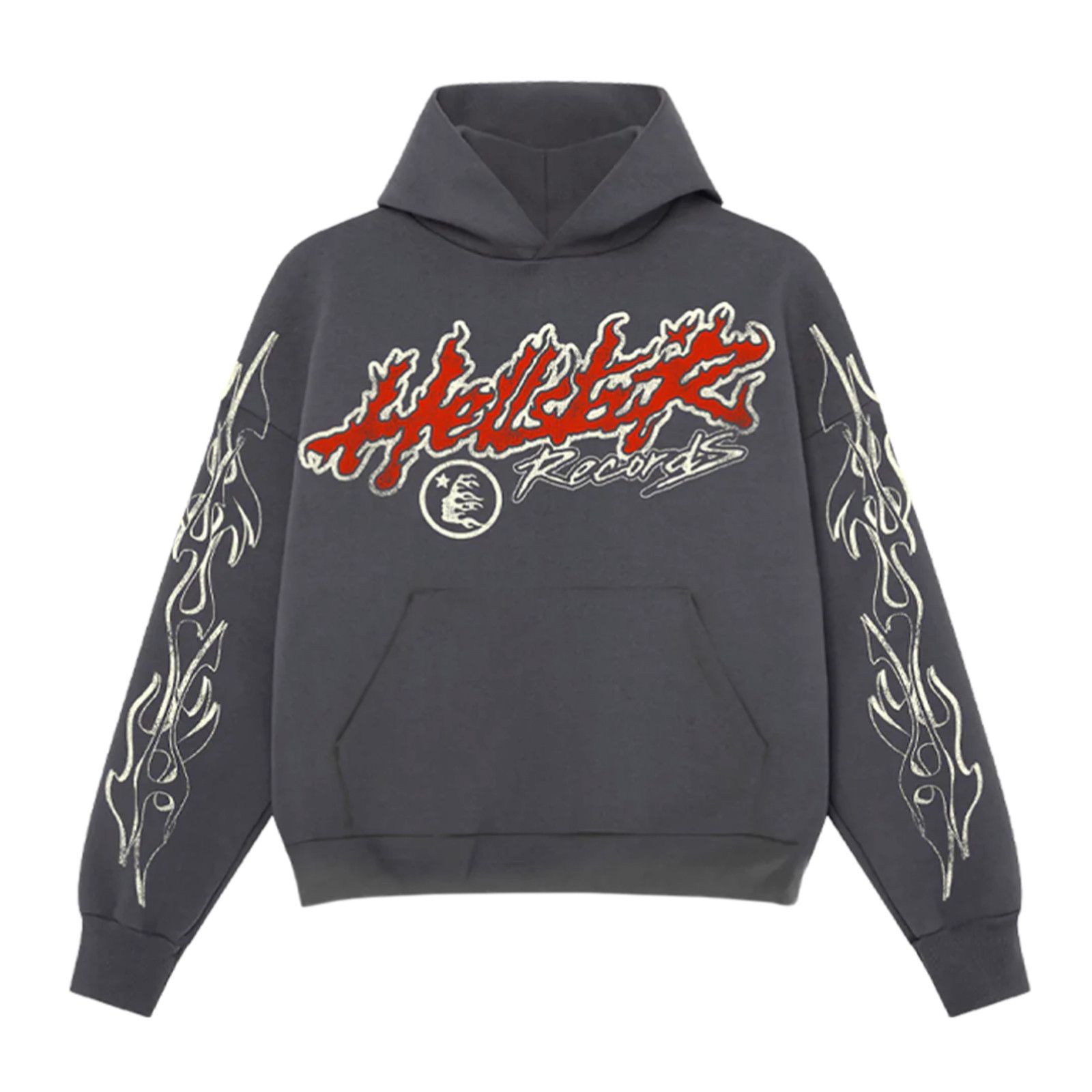 Image of Hellstar Studios Tour Hooded Sweatshirt Vintage Black, Men's (Size Small)