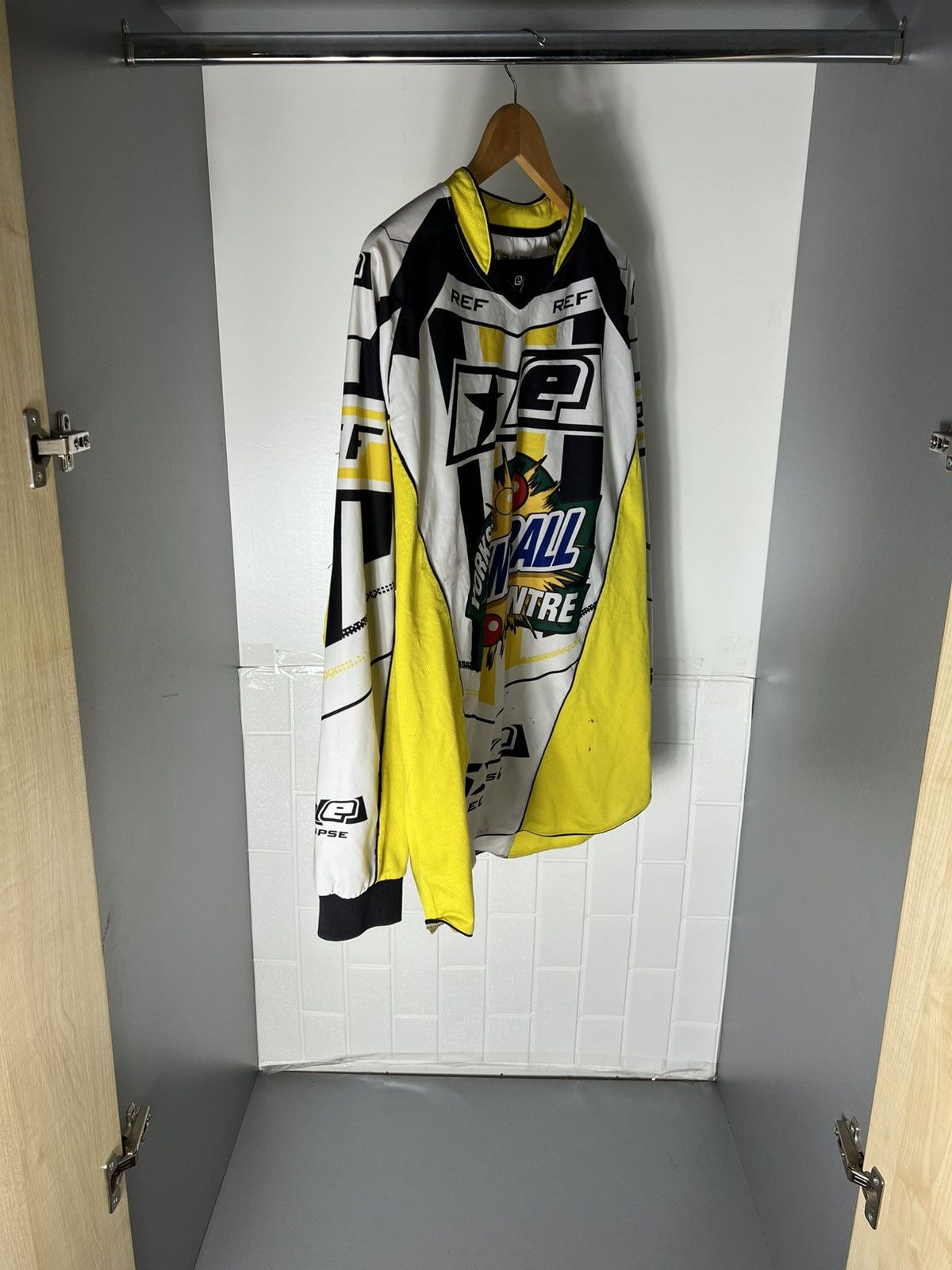 NASCAR VINTAGE ECLIPSE PLAYING MOTORCYCLE JERSEY RACING RETRO 90s Size US L / EU 52-54 / 3 - 8 Thumbnail