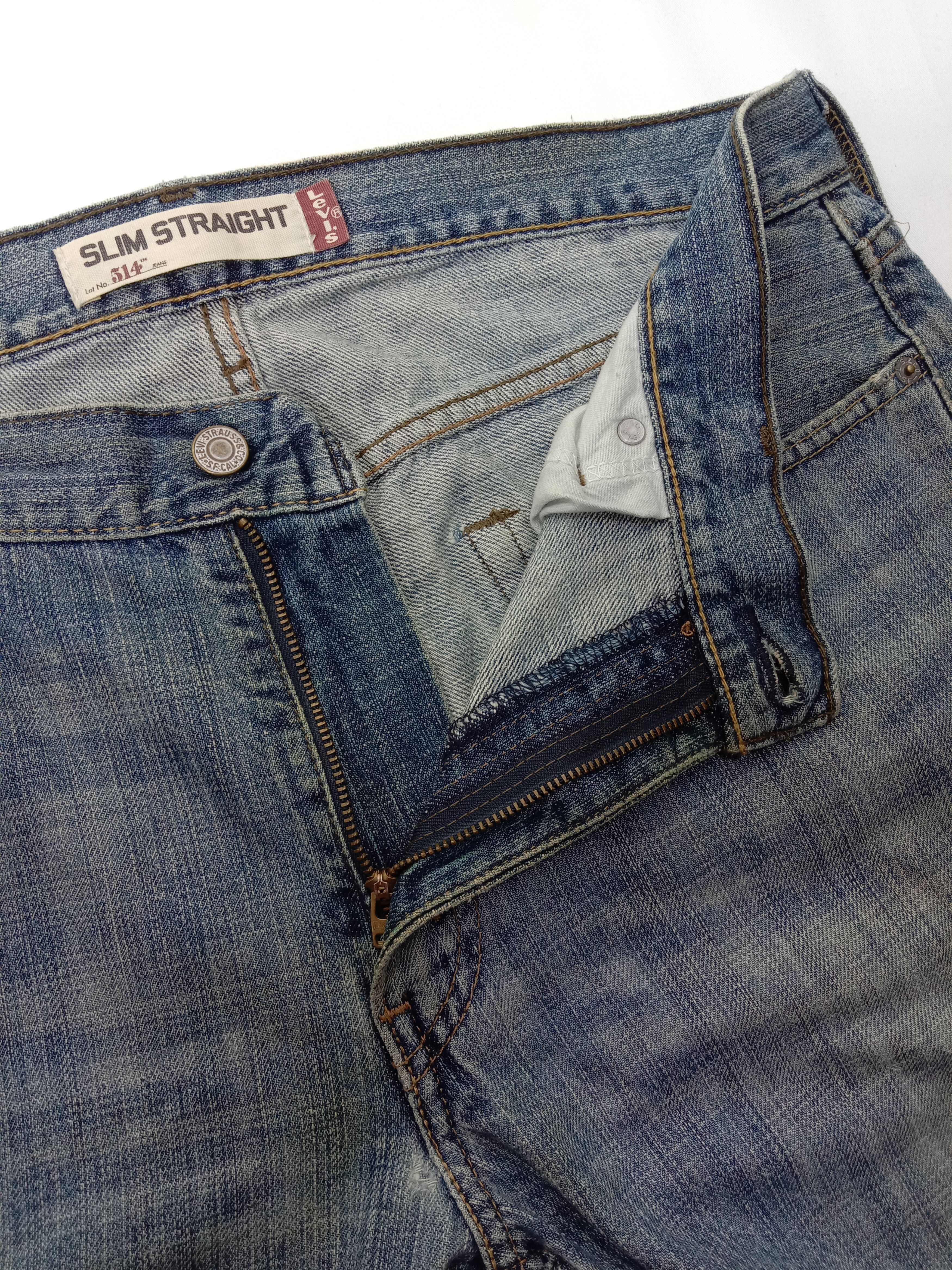 Levi's Vintage Levi's 514 Jeans Blue Wash Slim Straight Denim Size US 34 / EU 50 - 9 Thumbnail