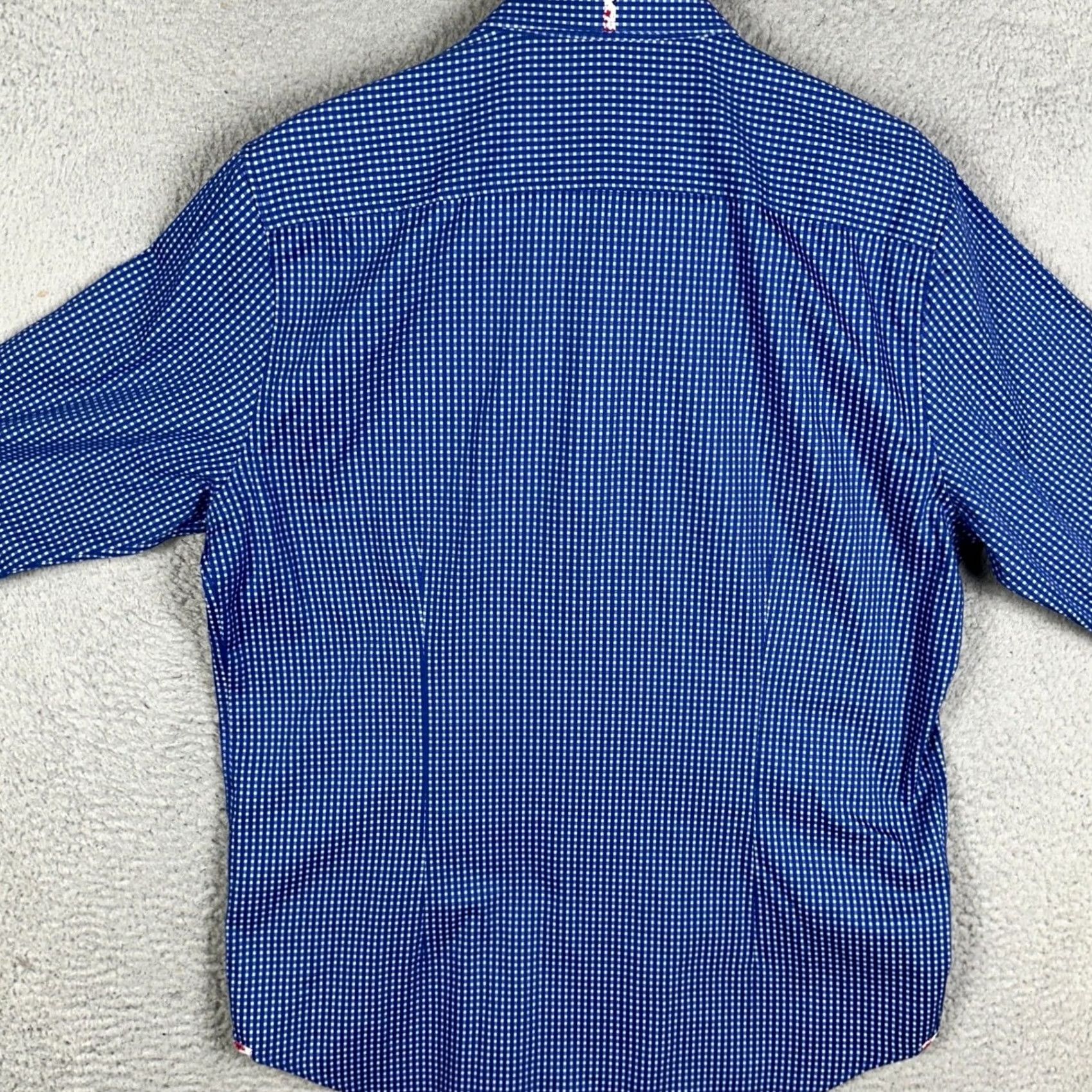 Robert Graham Robert Graham Shirt Mens XL Blue Check Modern Americana Tailored Fit Button Up Size US XL / EU 56 / 4 - 3 Thumbnail