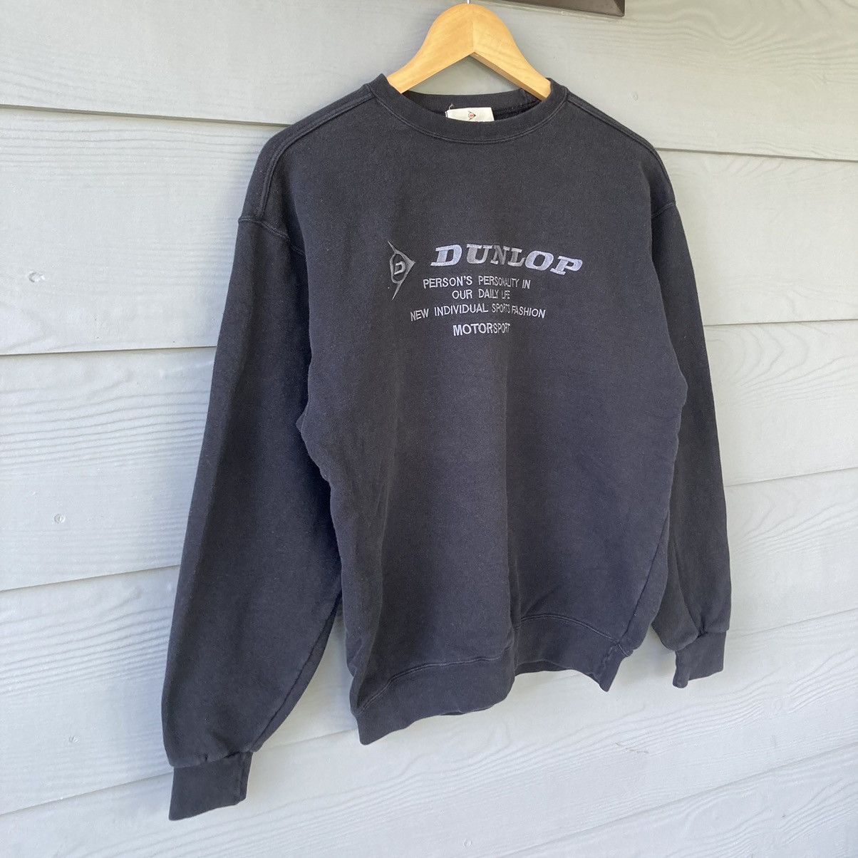 Dunlop × Vintage Vintage Dunlop Blue Sweatshirt Size US L / EU 52-54 / 3 - 4 Thumbnail