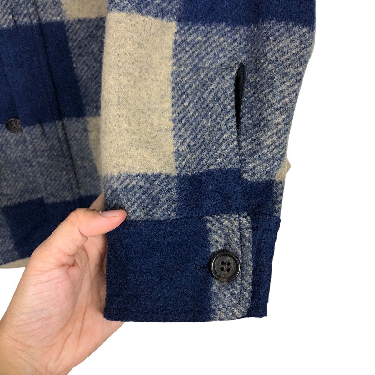 Japanese Brand Vintage Wool Chore Jacket Uniqlo Tartan Design Issey Miyake Size US M / EU 48-50 / 2 - 16 Thumbnail