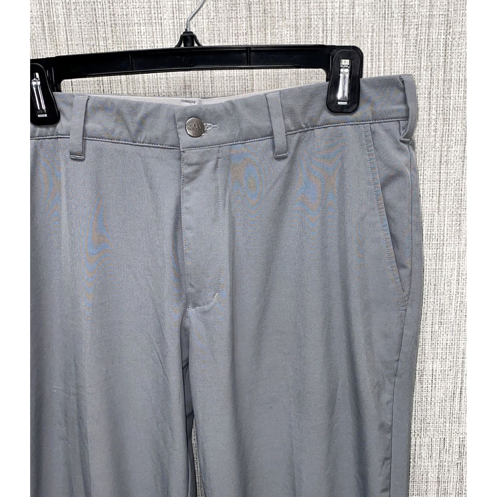 Adidas Adidas Golf Pants Mens Gray Polyester 32x32 Regular Flat Front Inseam 32 Size 32 Casual Sportswear Pants Size US 32 / EU 48 - 2 Thumbnail