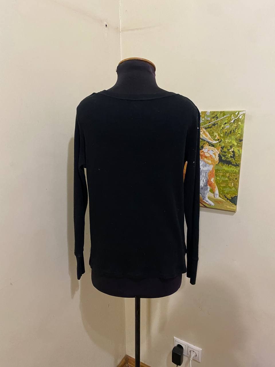 Victoria's Secret Victorias Secret Waffle Knit Top Long Sleeve Shirt Light Size M / US 6-8 / IT 42-44 - 6 Thumbnail