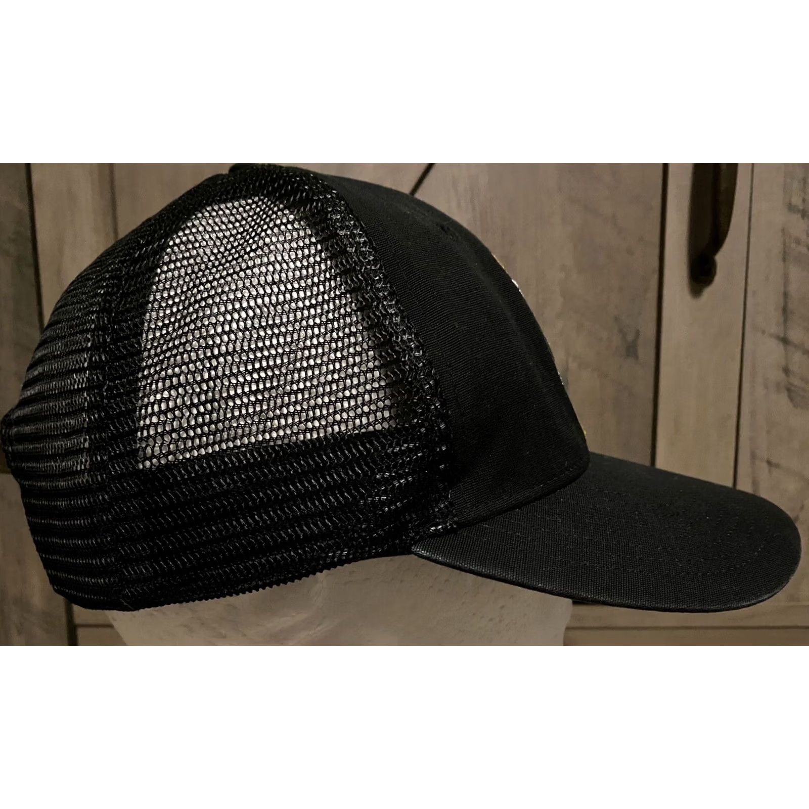 Patagonia Patagonia Mid Crown Trucker Hat Adjustable Black Portland Stag on the Steel Ltd. Ed. Unisex Adults Size ONE SIZE - 4 Thumbnail