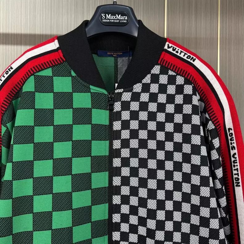 Louis Vuitton Louis Vuitton Louis Vuitton Checkerboard Knit Jacket-2506 Size US M / EU 48-50 / 2 - 3 Thumbnail