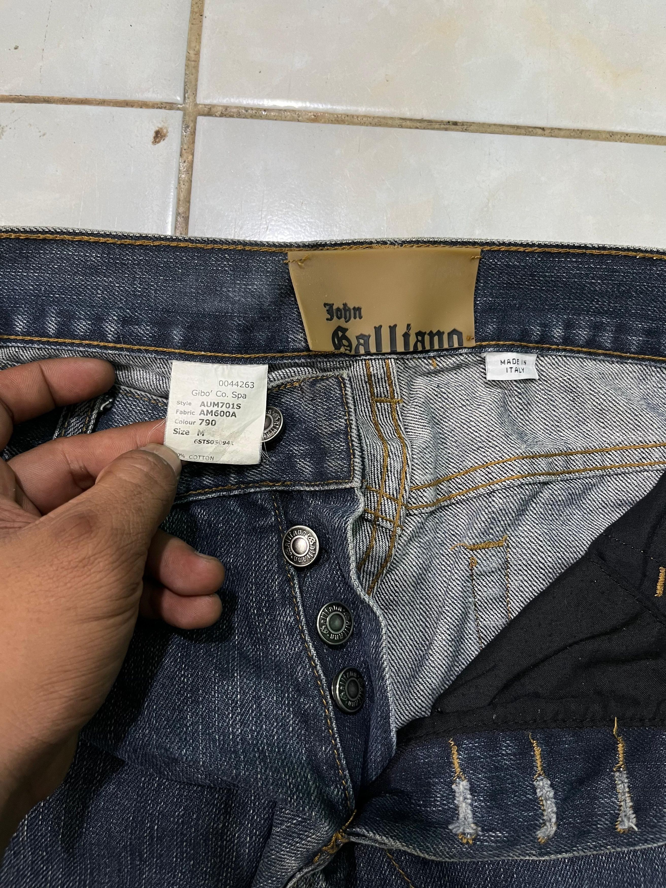 John Galliano John Galliano Painted Denim Pants Size US 29 - 7 Thumbnail