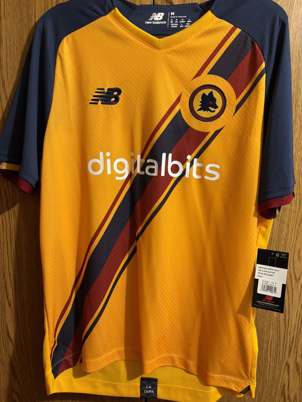 New Balance AS Roma Jersey Size US M / EU 48-50 / 2 - 1 Thumbnail