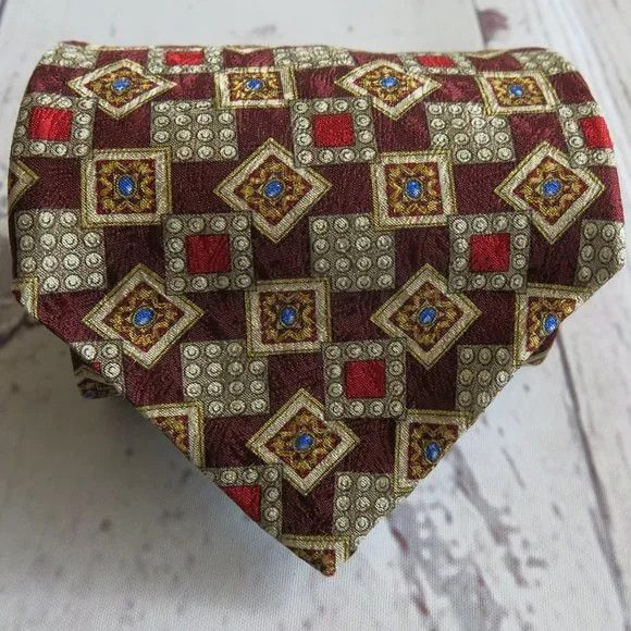 Valentino Valentino Cravatte Multicolor 100% Silk Neck Tie Size ONE SIZE - 2 Thumbnail