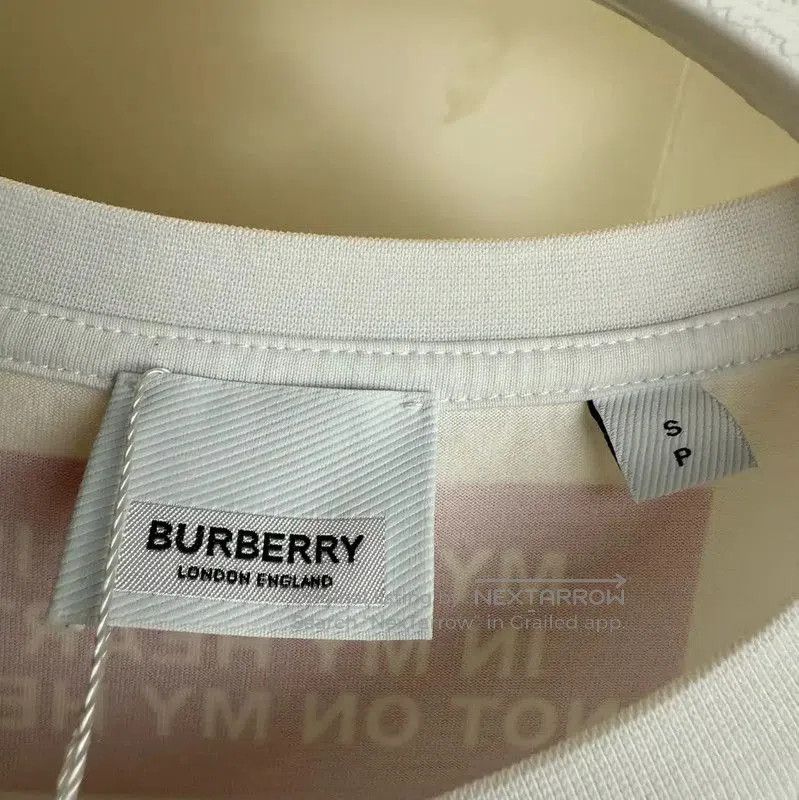 Burberry Burberry White Cotton Men's T. Size US S / EU 44-46 / 1 - 3 Thumbnail