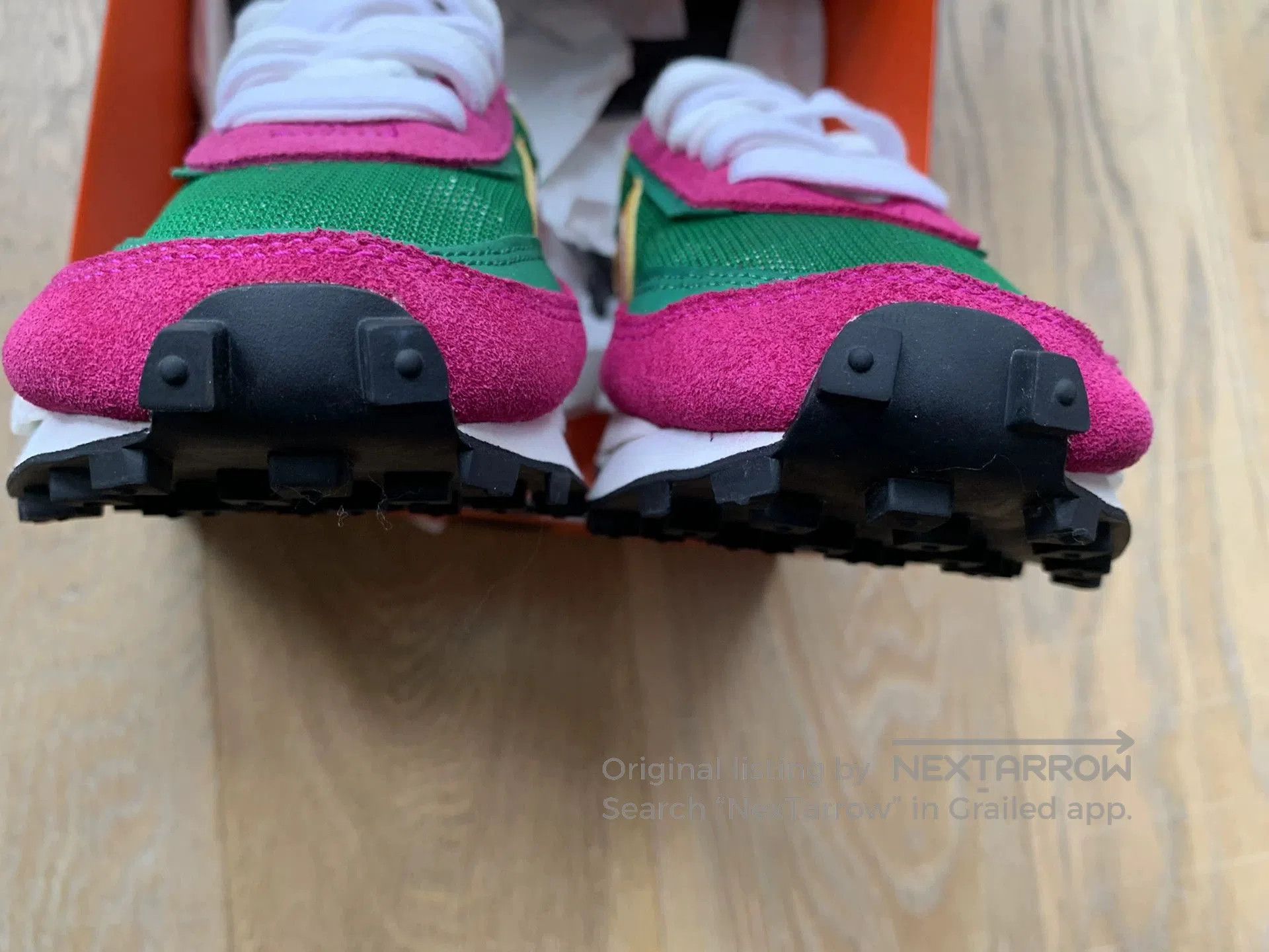 Sacai Sacai Nike Waffle Pink Green. Size US 8 / IT 38 - 6 Thumbnail