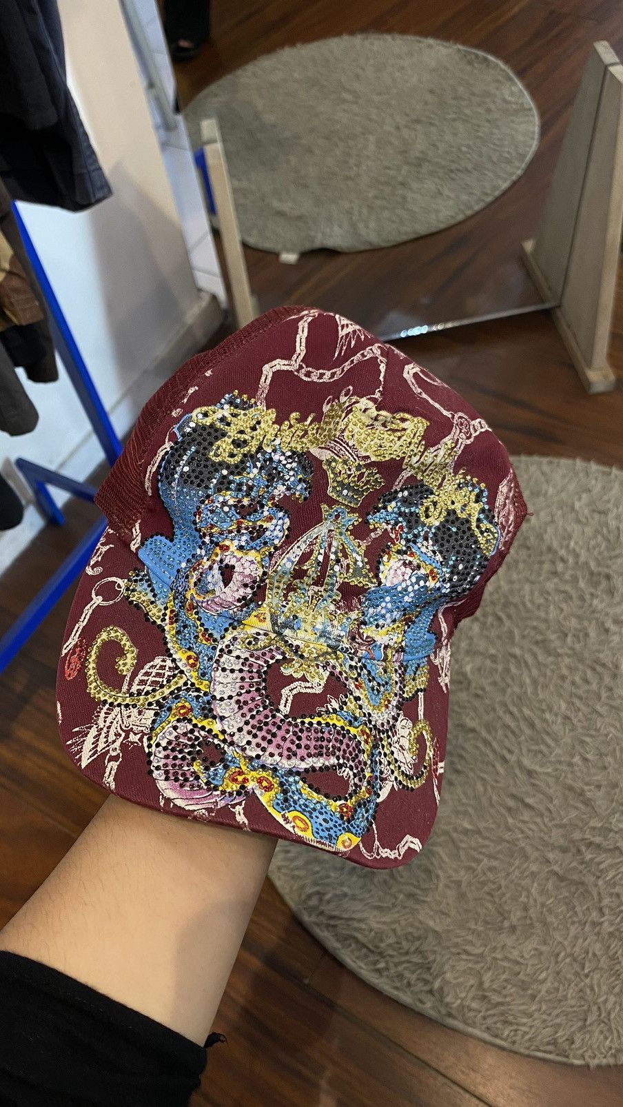 Christian Audigier Christian Audiger Caps red Size ONE SIZE - 1 Thumbnail