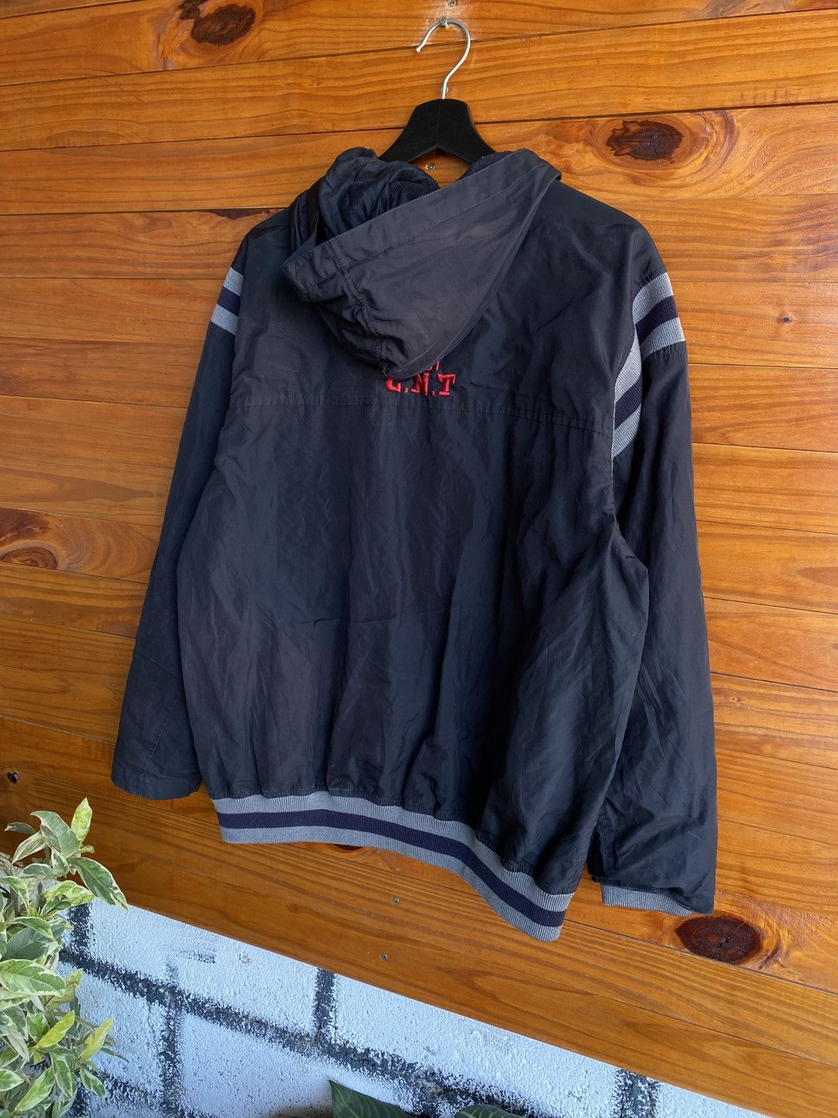 Vintage Vintage CONART 1991 Hooded Jacket – Black Hip Hop Streetwear Size US M / EU 48-50 / 2 - 8 Thumbnail