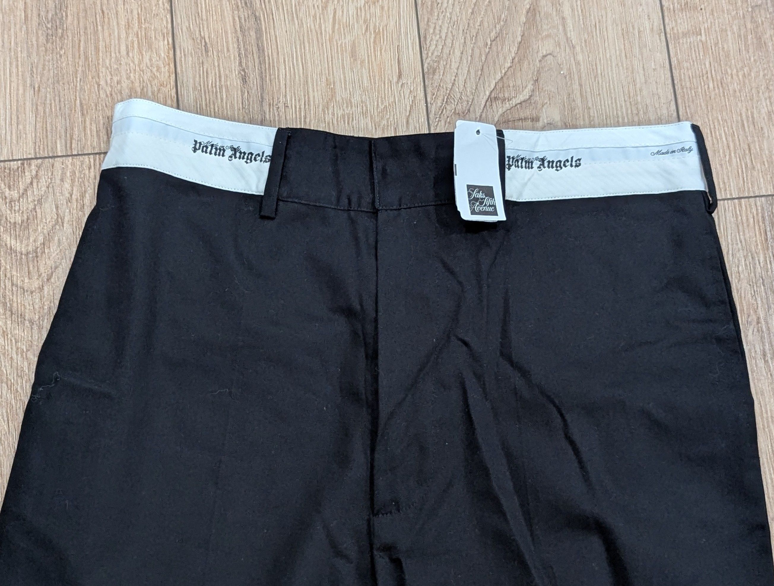 Palm Angels Palm Angels Sartorial Chino Pants Black/Off-White 50 US 34 Size US 34 / EU 50 - 2 Thumbnail
