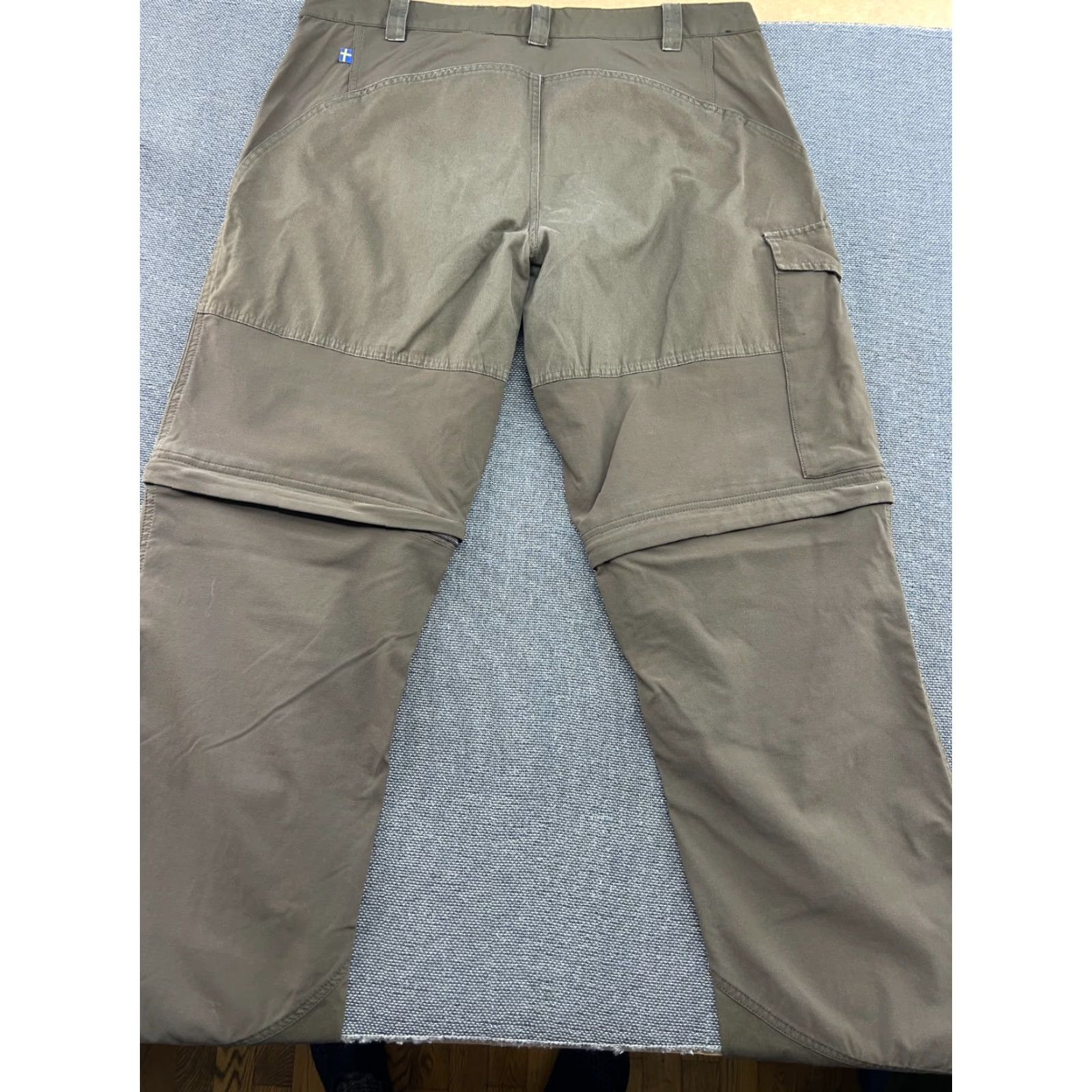 Vintage Fjällräven Abisko Zip Off Trousers Mens Pants EU 52 Outdoor G-1000 Brown Track Pants Mens Size US 36 / EU 52 - 3 Thumbnail