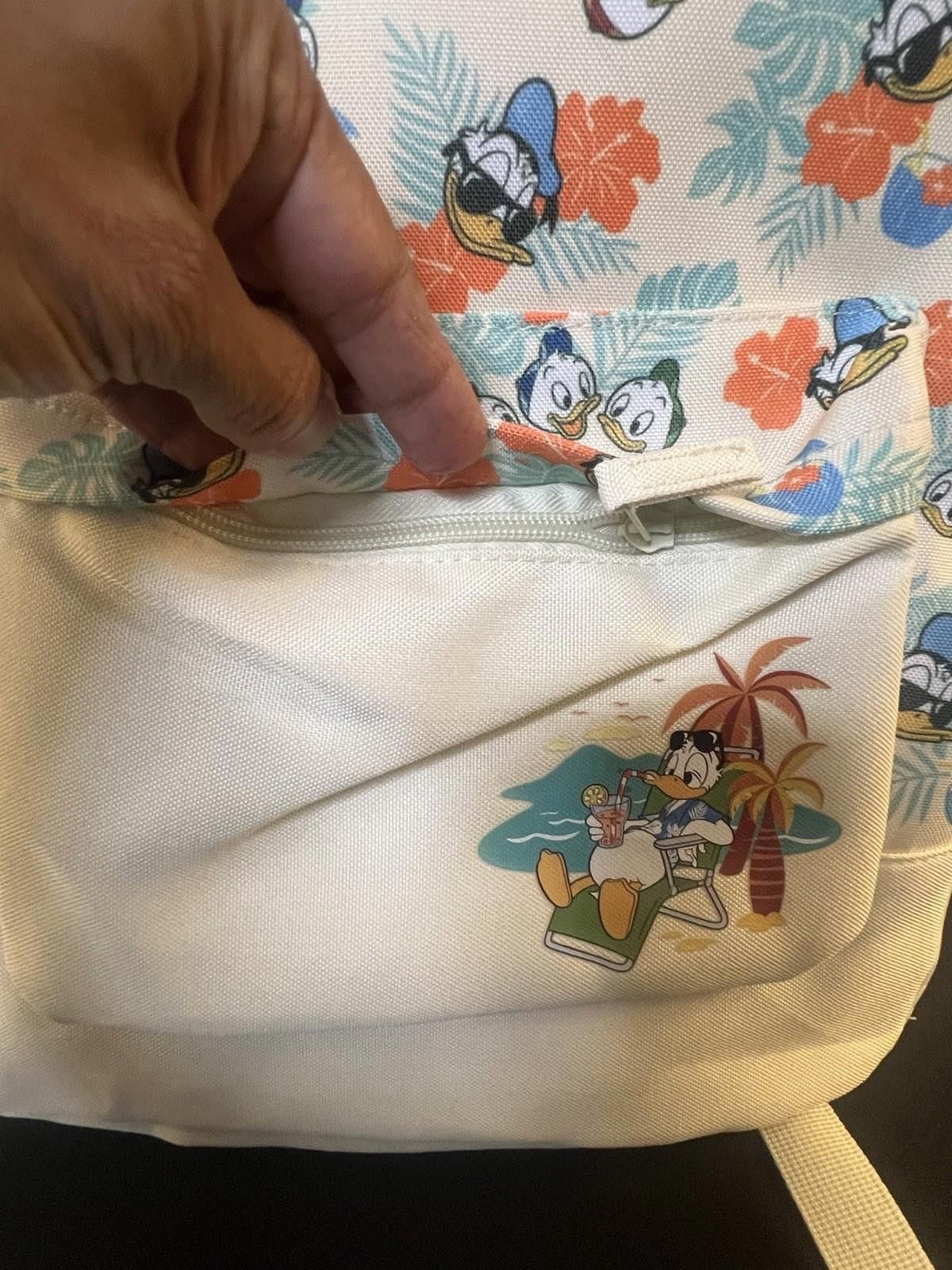 Disney Donald Duck & Nephews Full Sized Backpack - Tropical Print Size ONE SIZE - 2 Thumbnail