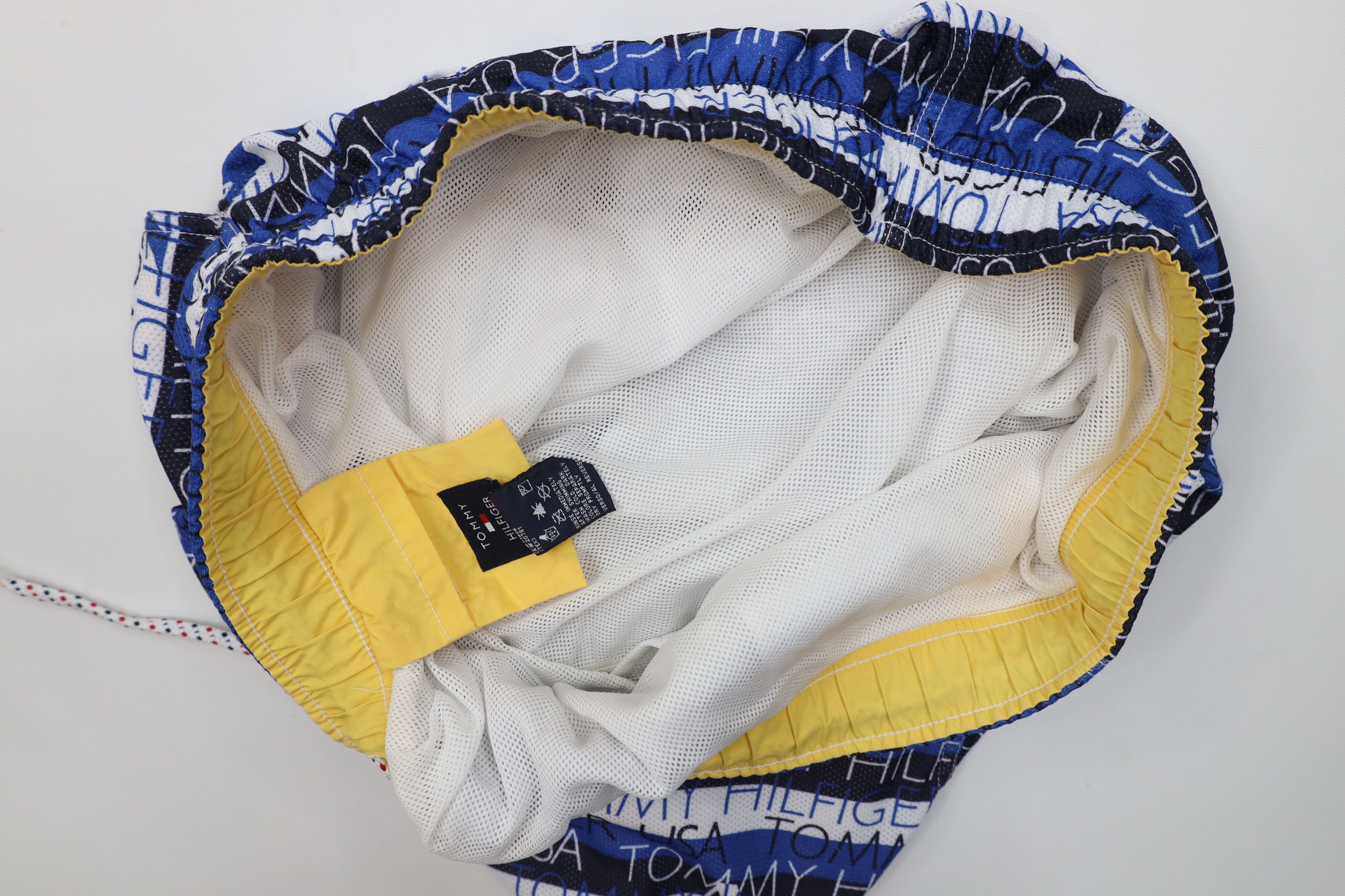 Tommy Hilfiger Vintage 90s Tommy Hilfiger Stars Striped Lined Shorts Trunks Size US 38 / EU 54 - 9 Thumbnail