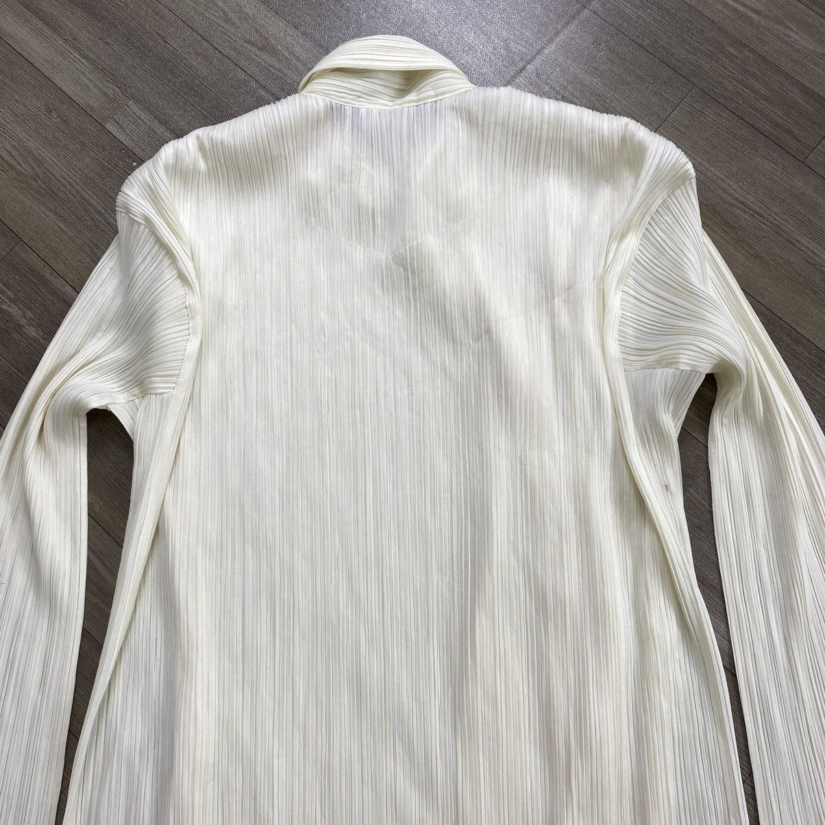 Issey Miyake Vintage Pleats Please Issey Miyake Luxury White Cardigan Size M / US 6-8 / IT 42-44 - 13 Thumbnail
