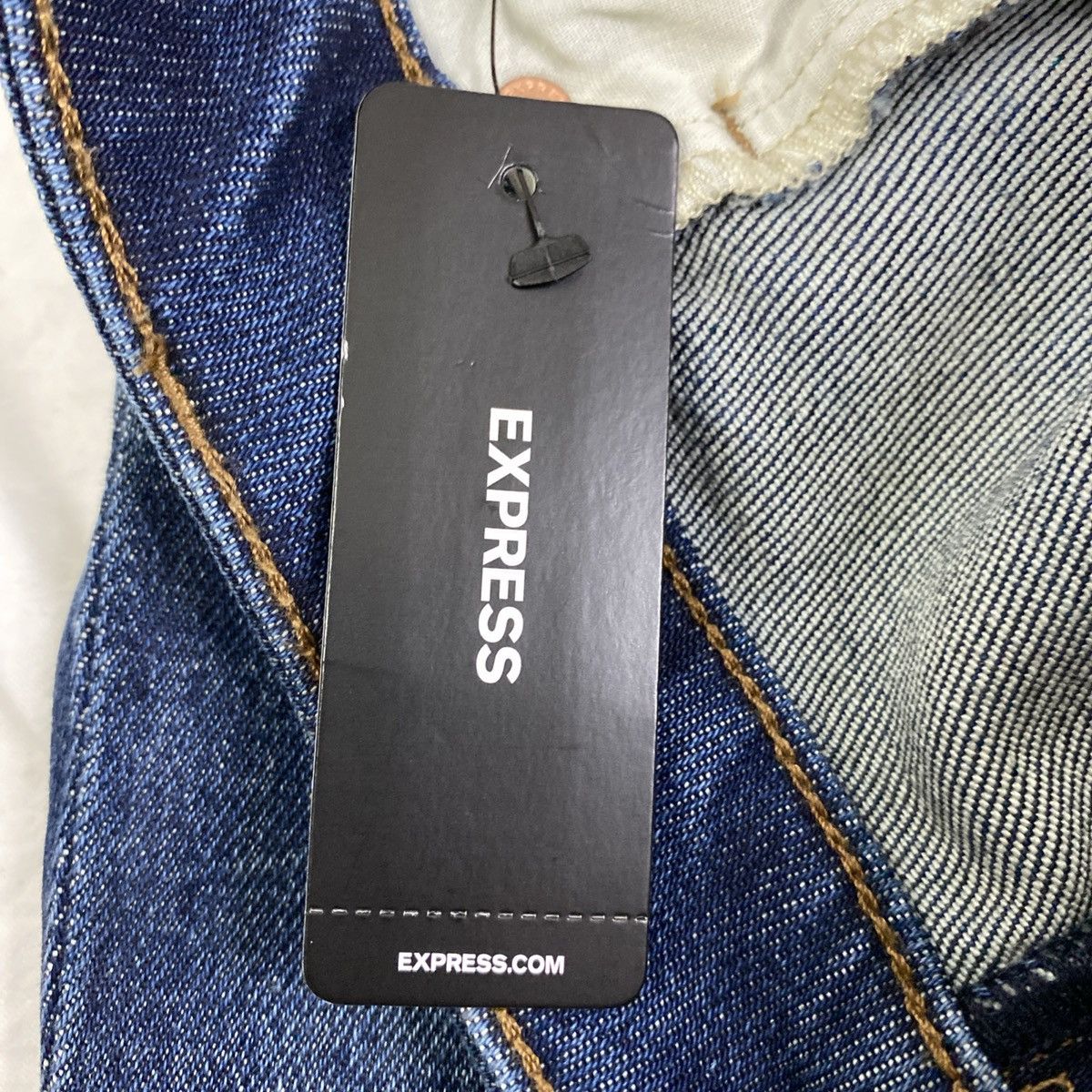 Express Express Slim Straight Men's Jeans Dark Wash 33x32 NWT Size US 33 - 10 Thumbnail