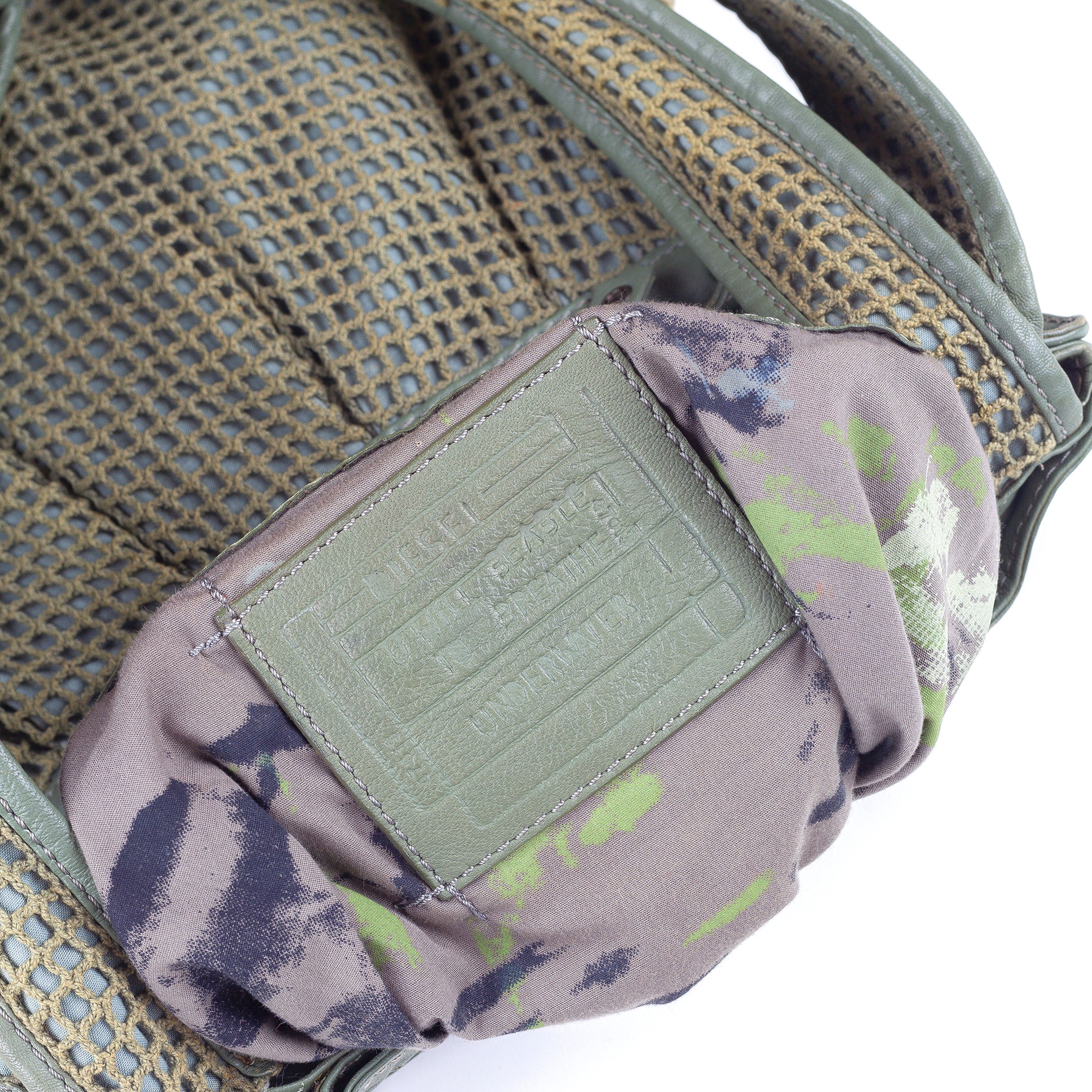Diesel × Diesel Black Gold Diesel Vintage Sage Green Netted Bag Size ONE SIZE - 5 Thumbnail
