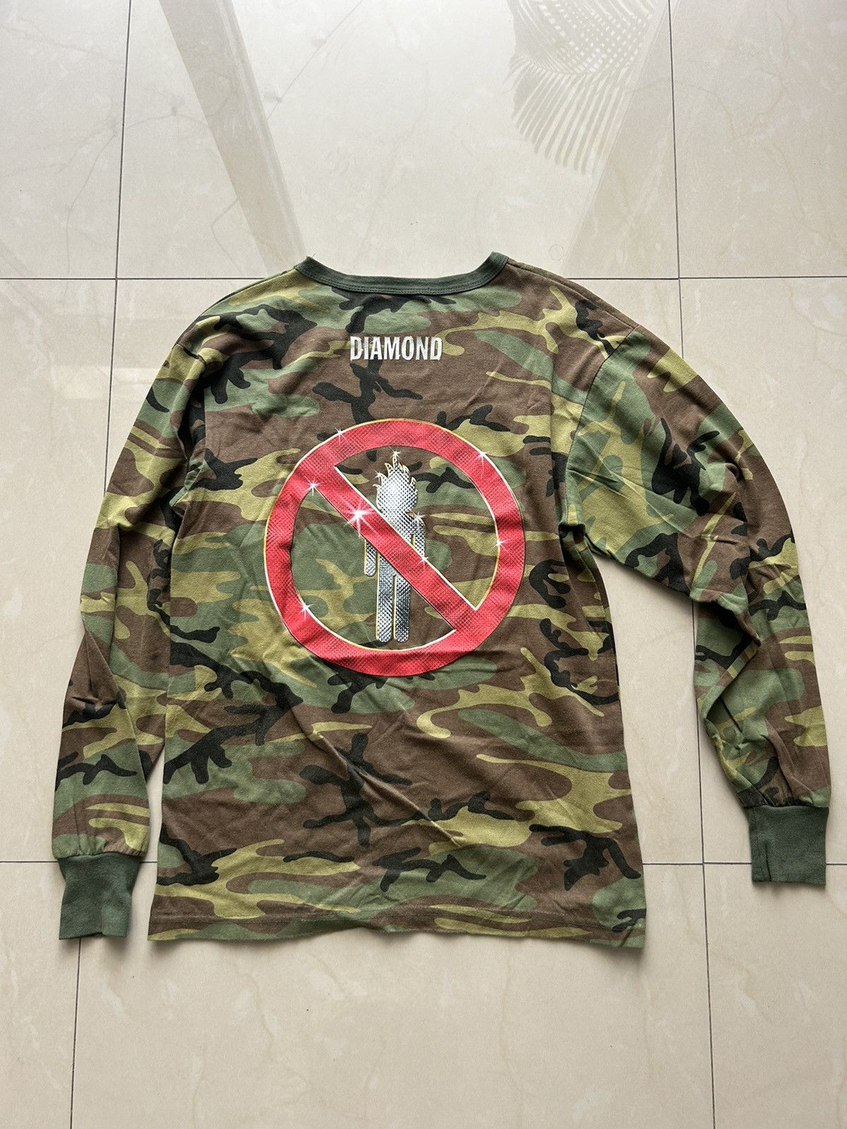 Diamond Supply Co. × Travis Scott × Vintage Travis Scott x diamond supply camo long sleeve Size US M / EU 48-50 / 2 - 3 Thumbnail
