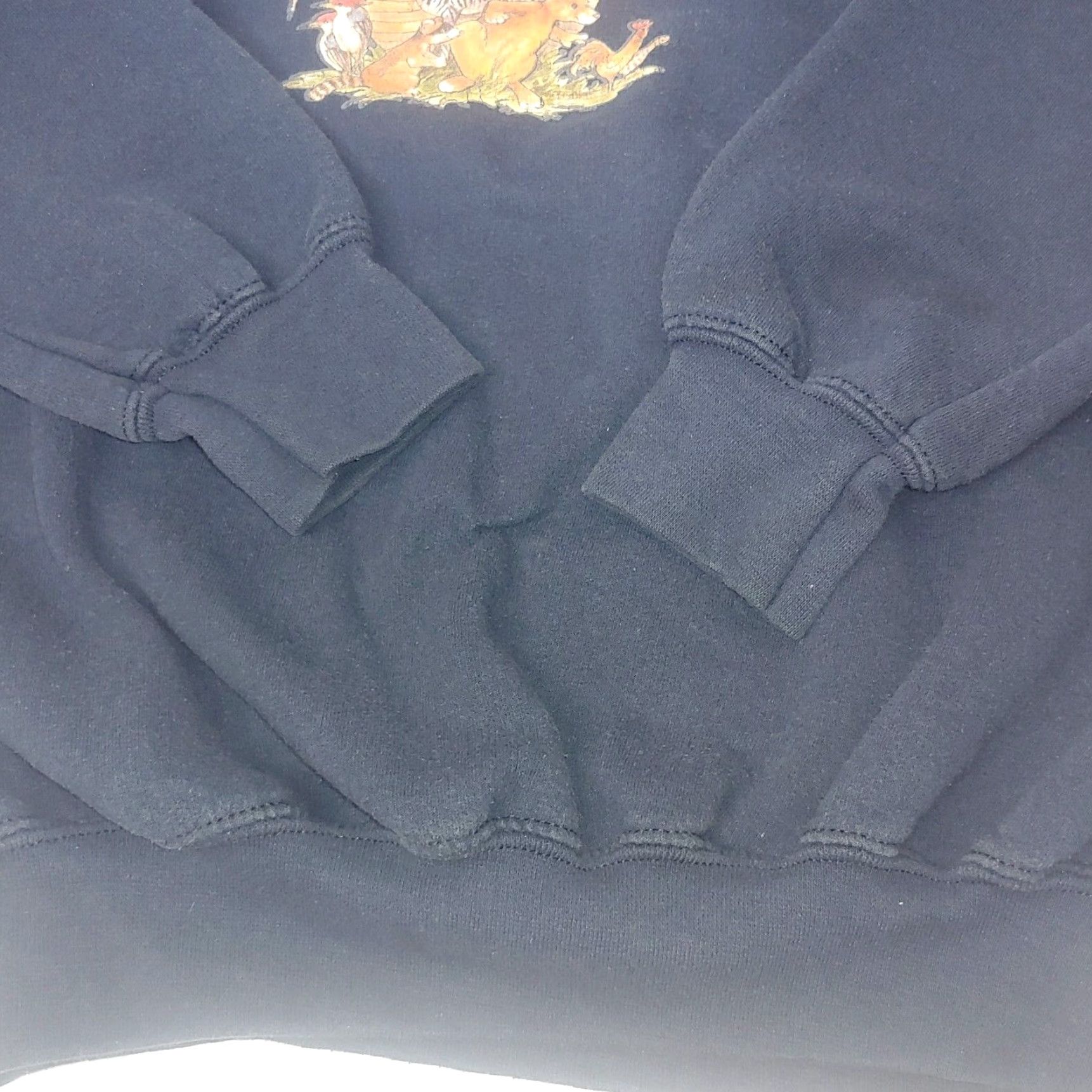 Vintage Noah's Ark Sweatshirt Blue Crewneck M Women Regular Cotton/Polyester Pullover Graphic Animals Religious Bible Story Christian Holy Shirt Size M / US 6-8 / IT 42-44 - 7 Thumbnail