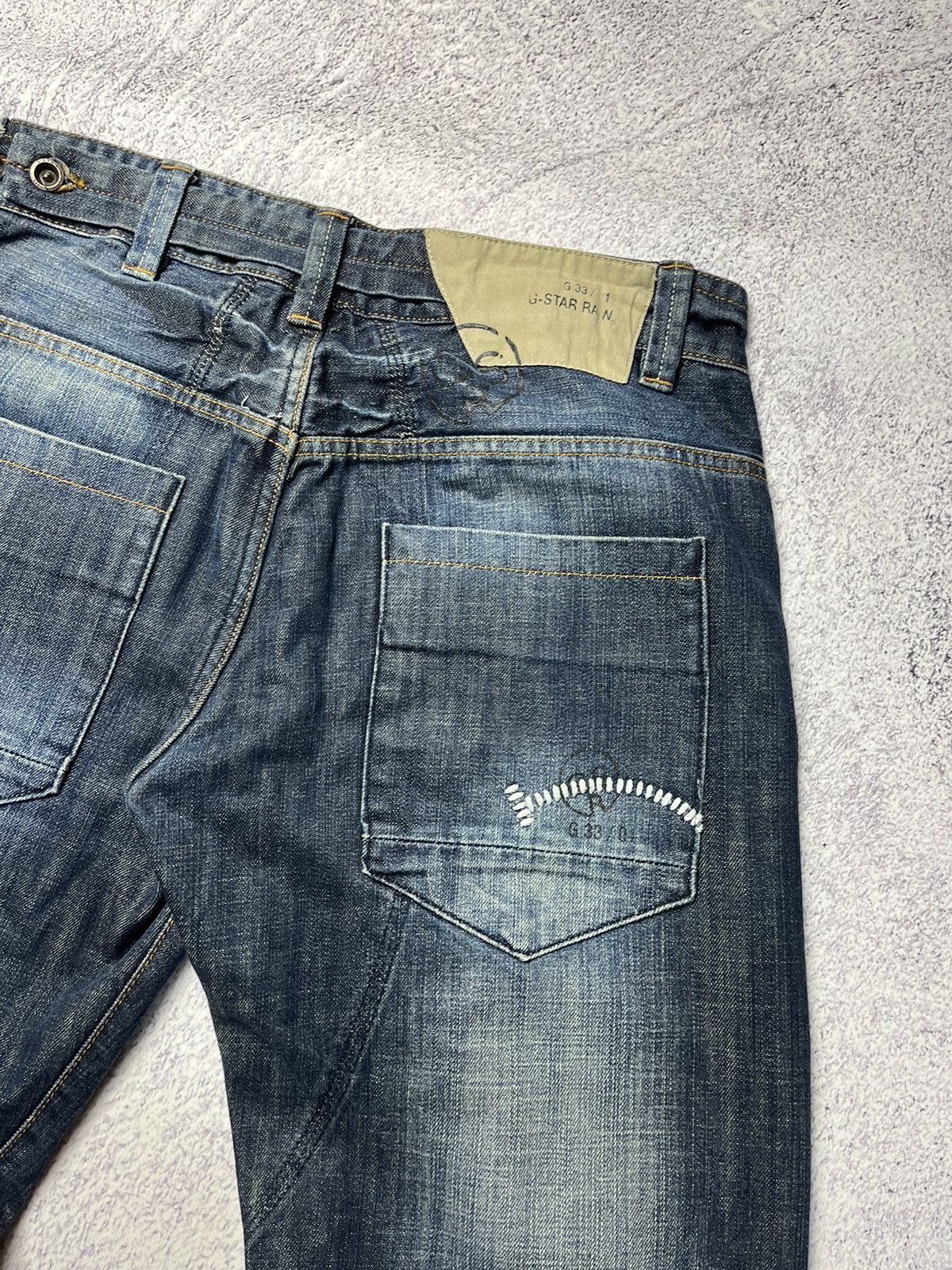 G-Star Vintage G Star Raw Denim Knee Avant Garde Pants / Jeans Rare Size US 34 / EU 50 - 4 Thumbnail