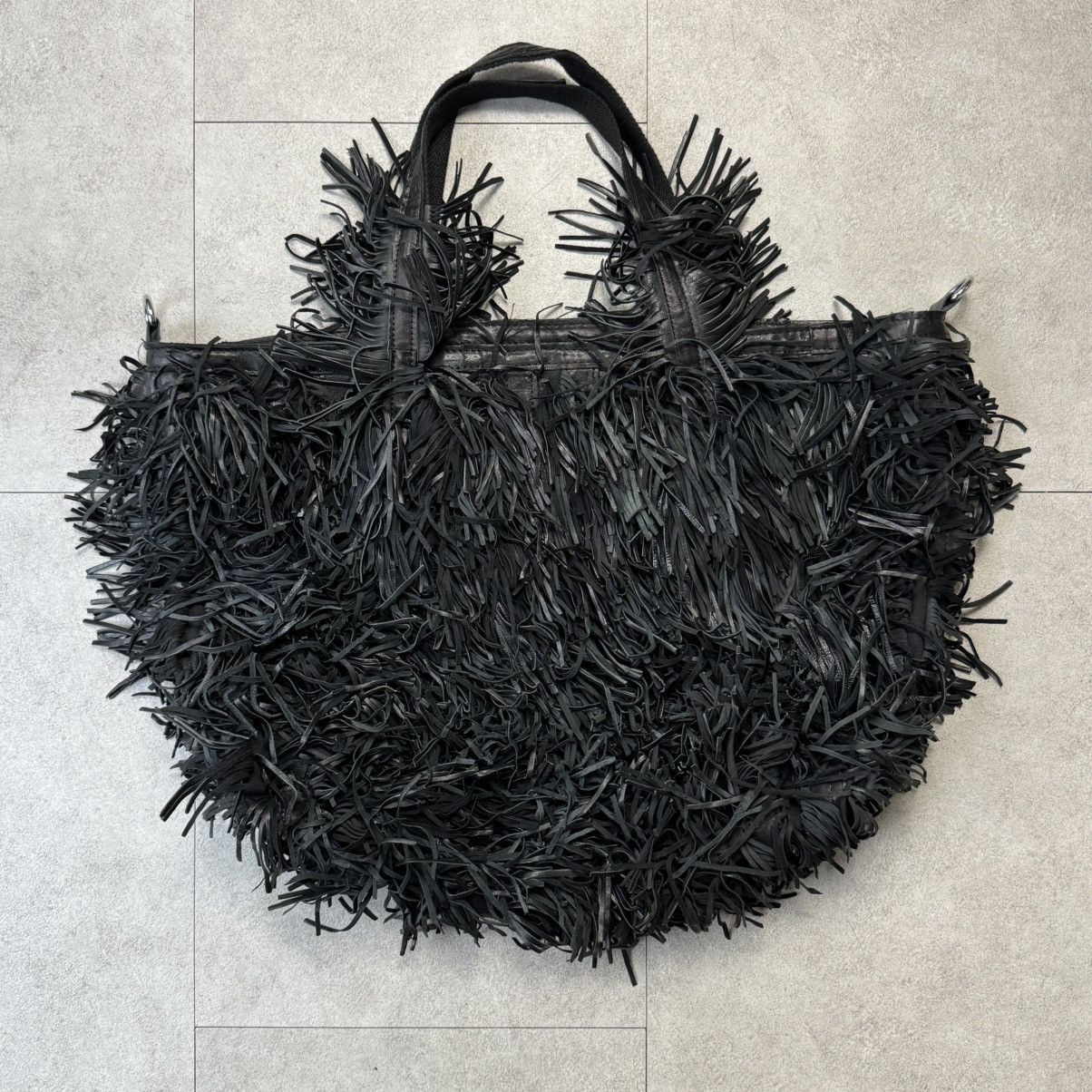 Japanese Brand G.O.A Fringe Leather Tote Hand Bag. goa Size ONE SIZE - 1 Thumbnail