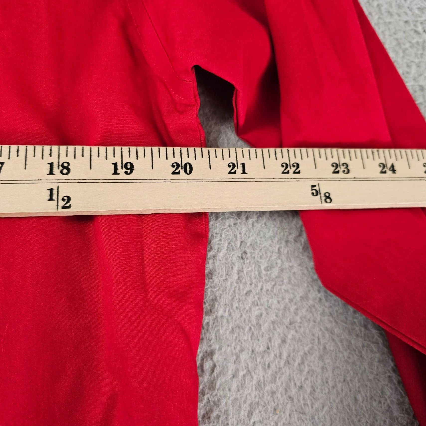 Stafford Stafford Dress Shirt Mens 15.5 34/35 Regular Red Cotton Blend Knit? Size 42R - 5 Thumbnail