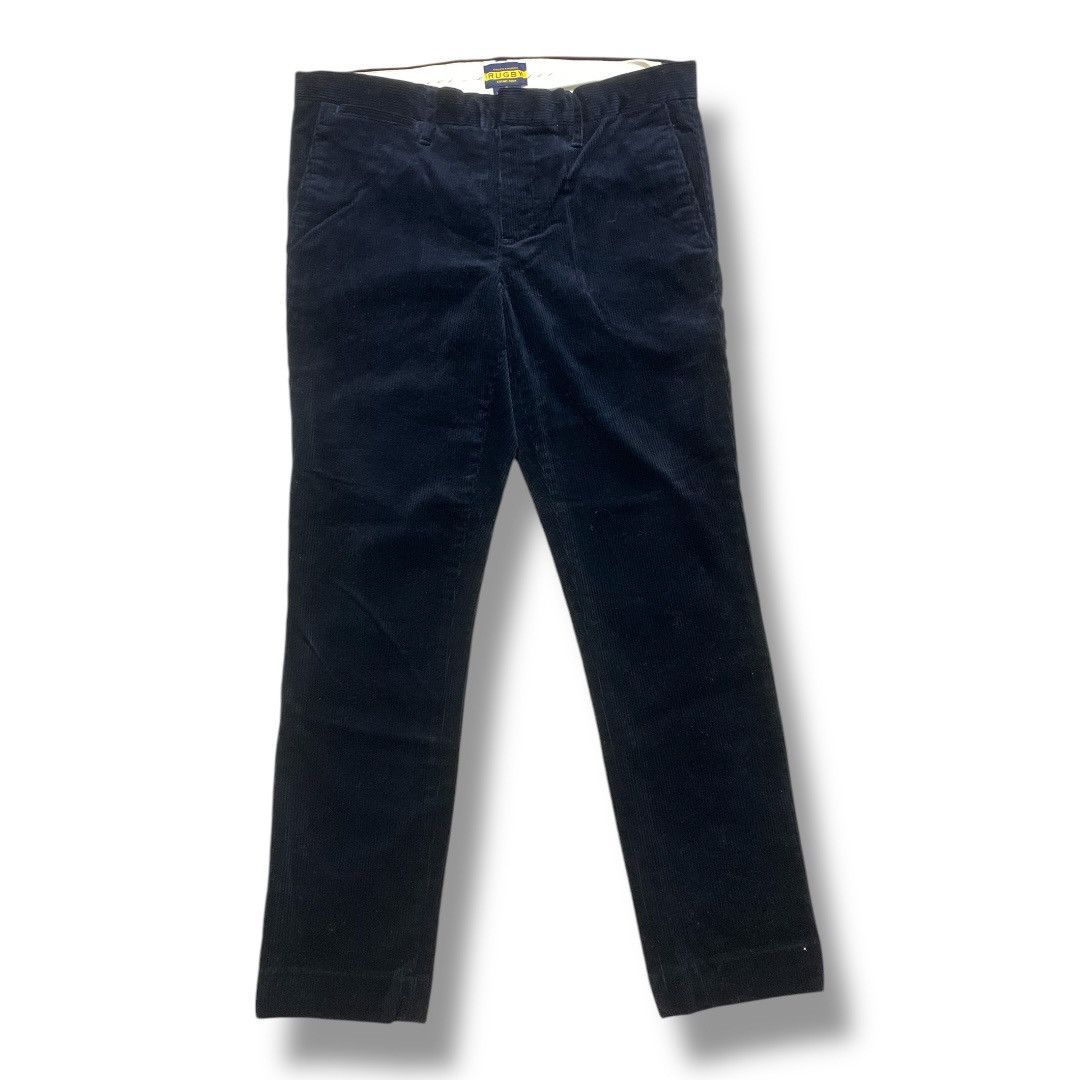 Rugby Ralph Lauren Ralph Lauren Women 8 Navy Corduroy Ankle Designer Trousers Size 30" / US 8 / IT 44 - 1 Thumbnail