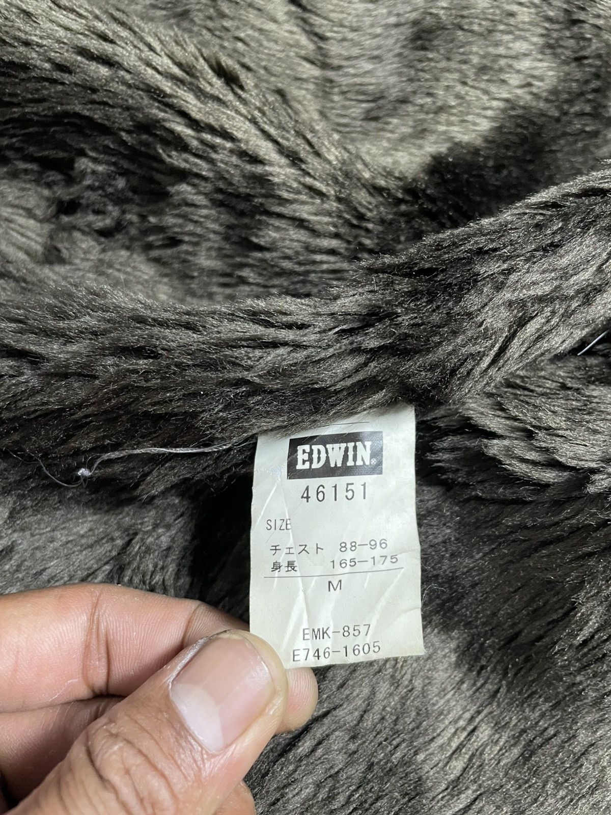 Japanese Brand 2000’s Edwin - Pilot Faux Fur Jacket Size US M / EU 48-50 / 2 - 12 Thumbnail