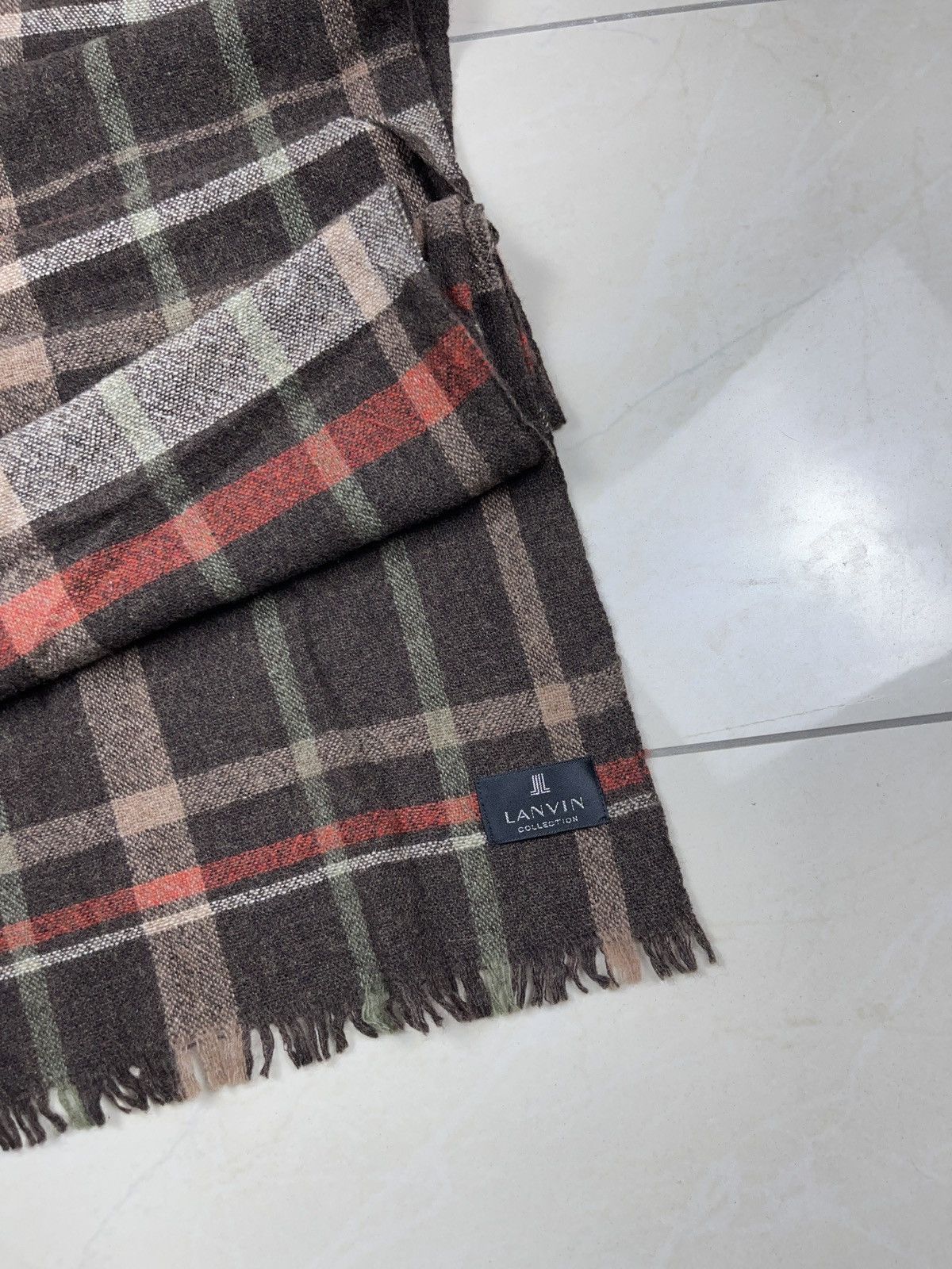 Designer × Lanvin ➕ lanvin vintage big oversized wool scarf archive designer Size ONE SIZE - 3 Thumbnail