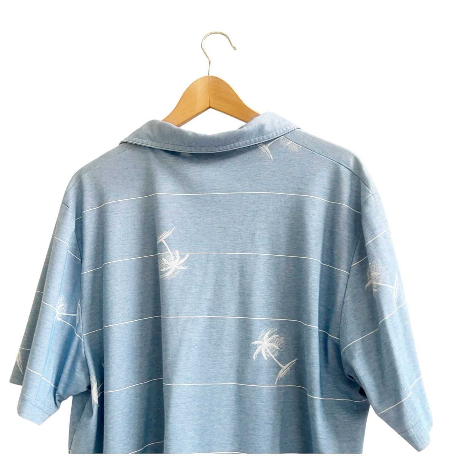 TravisMathew Travis Mathew Baumen Around Polo Palm Tree Blue Size XL Size US XL / EU 56 / 4 - 4 Thumbnail